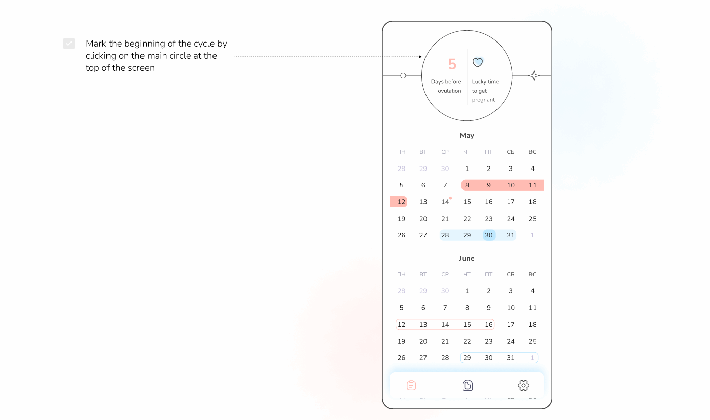 Period tracker — Изображение №7 — Интерфейсы на Dprofile