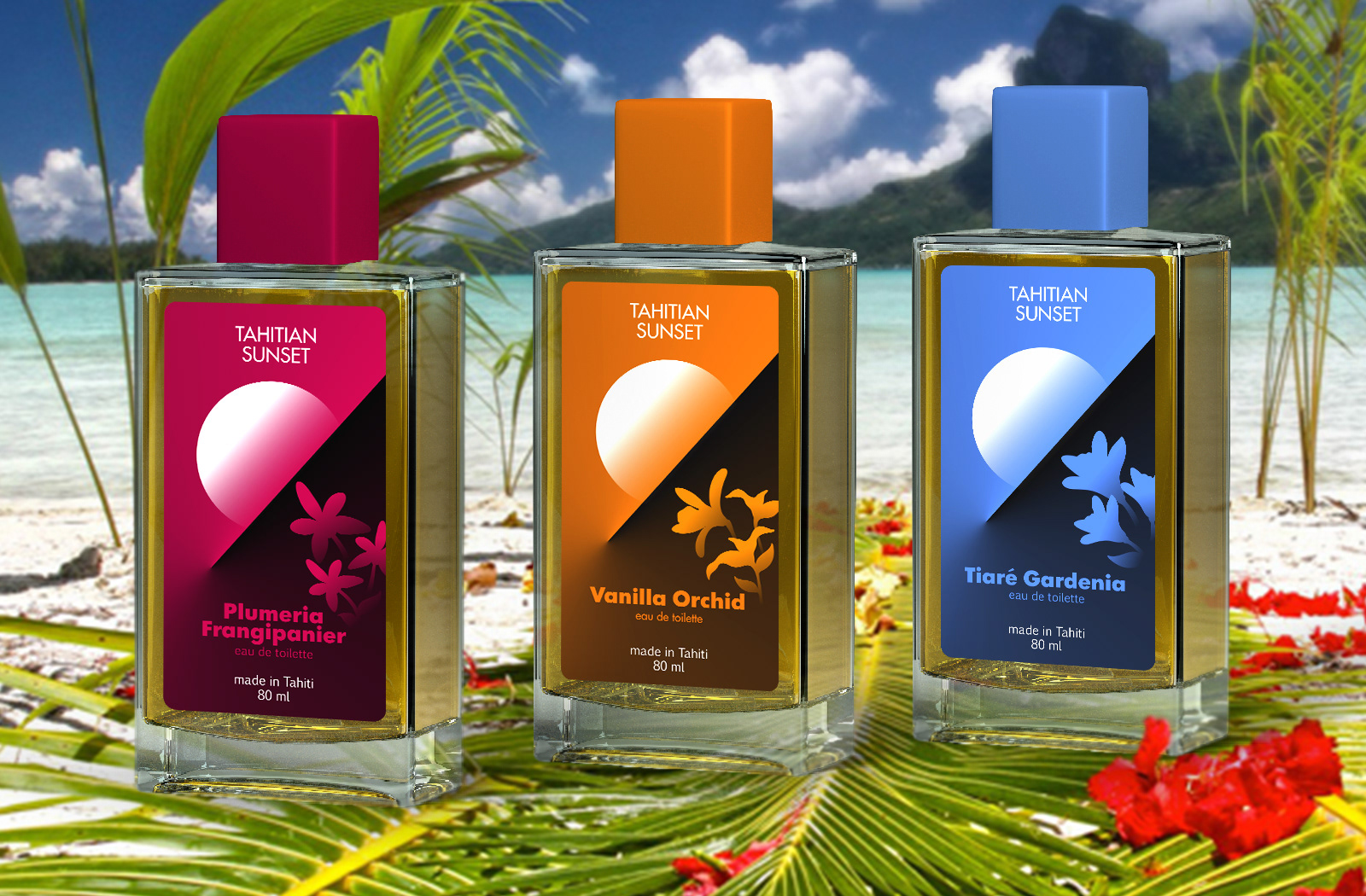 TAHITIAN SUNSET | Еau de toilette — Изображение №3 — Брендинг, Иллюстрация на Dprofile