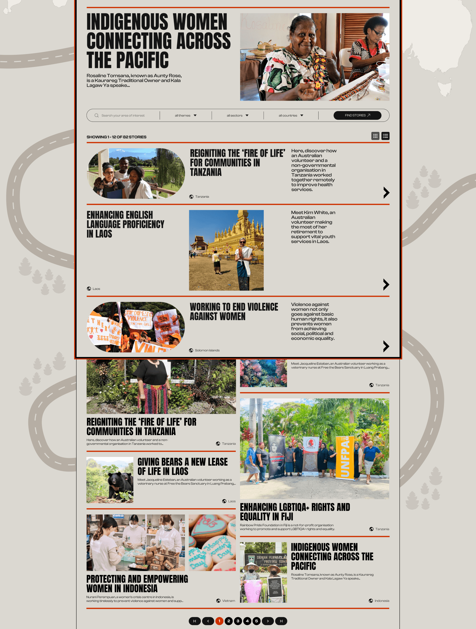 Australian Volunteers | Corporate website redesign — Изображение №6 — Интерфейсы на Dprofile