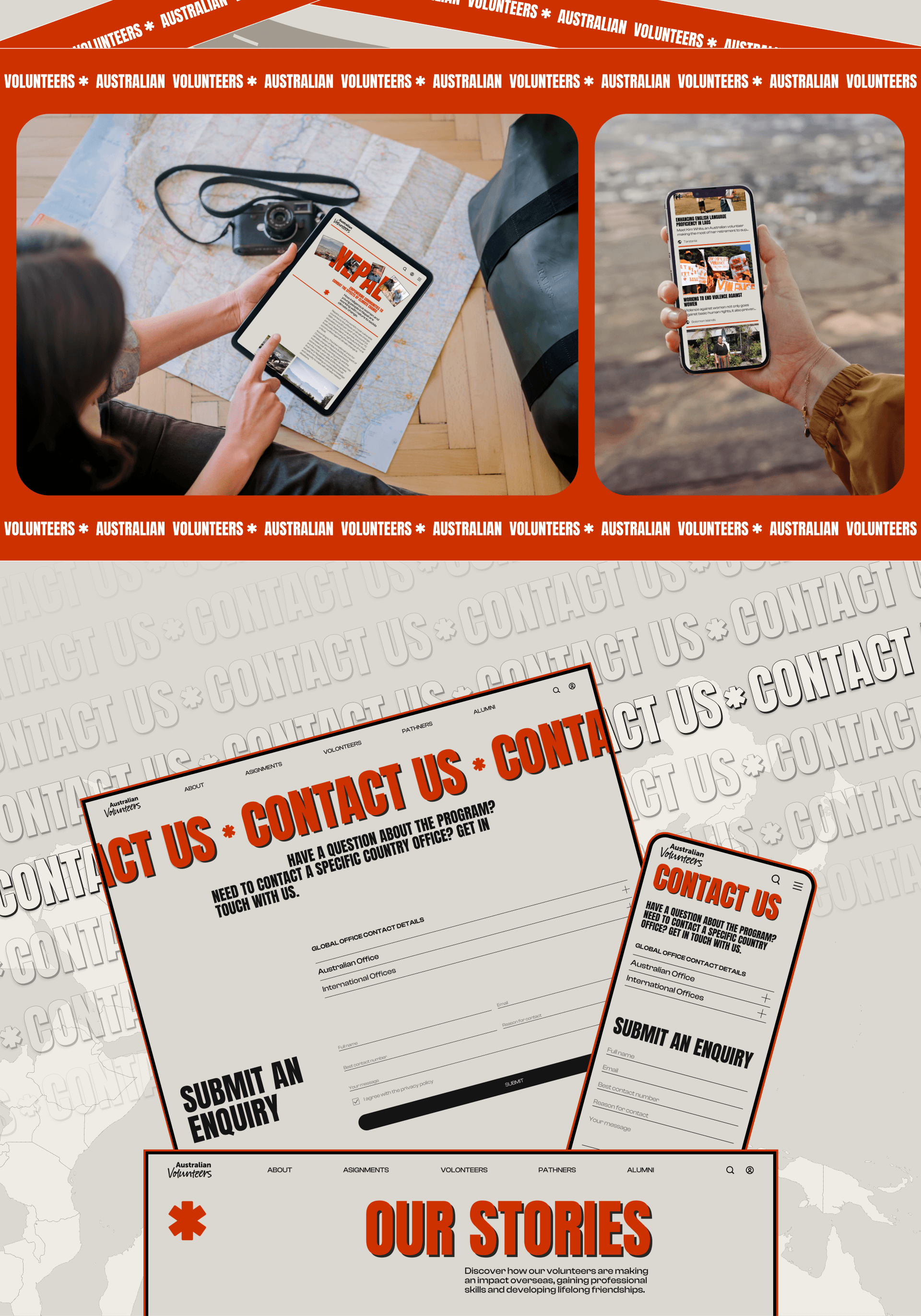 Australian Volunteers | Corporate website redesign — Изображение №5 — Интерфейсы на Dprofile