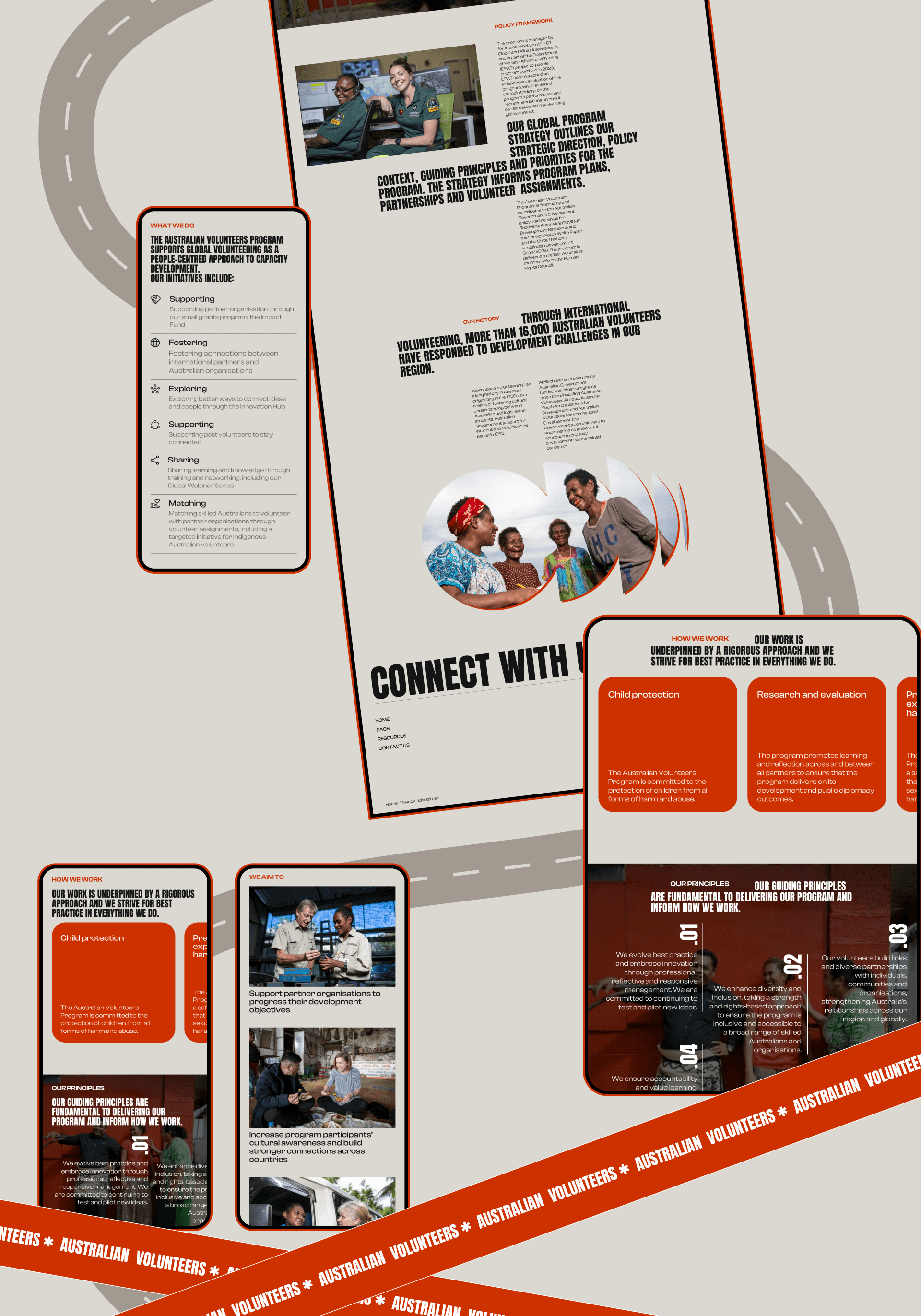 Australian Volunteers | Corporate website redesign — Изображение №4 — Интерфейсы на Dprofile