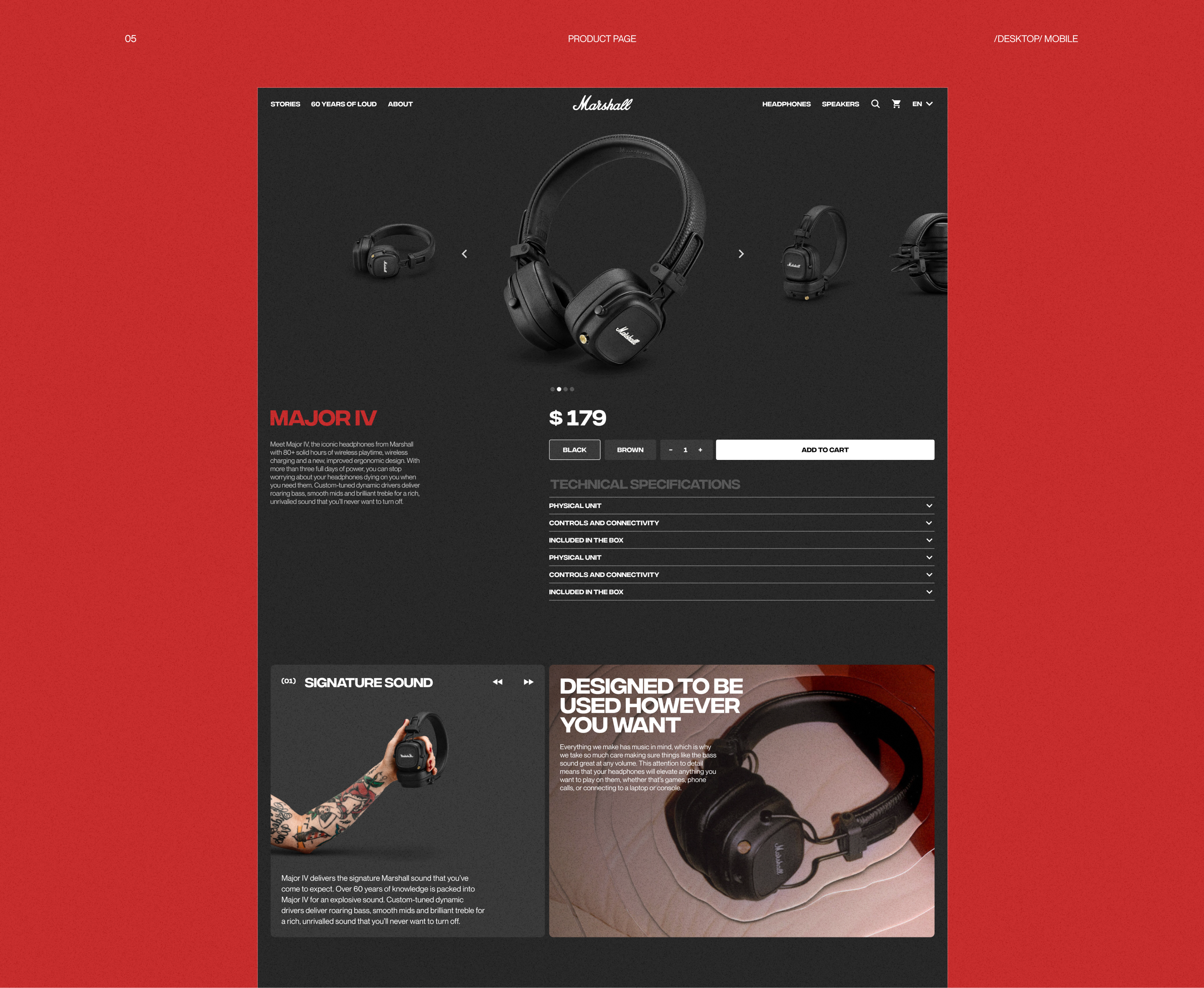 E-commerce | Marshall.com — Изображение №9 — Интерфейсы на Dprofile