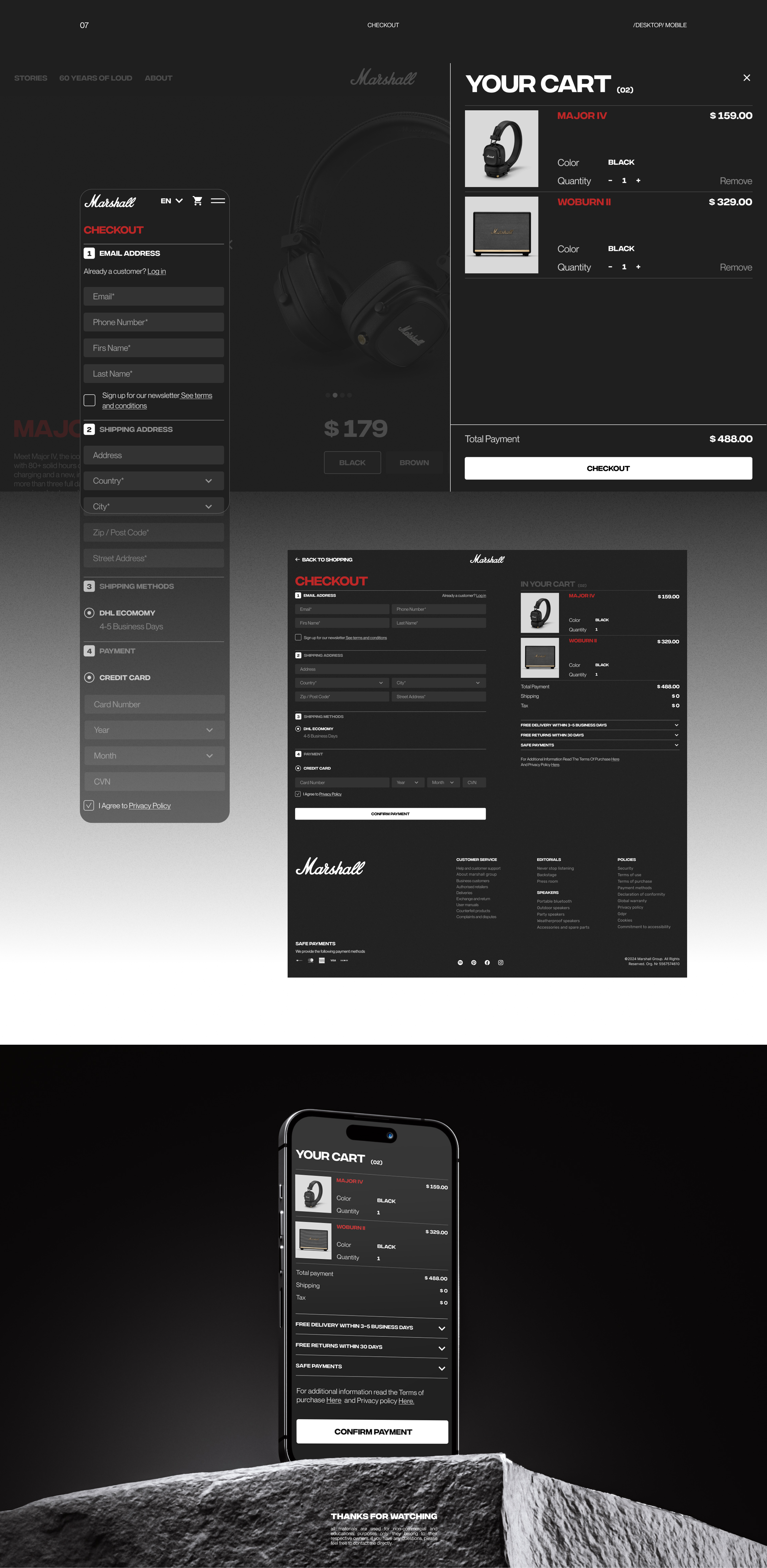 E-commerce | Marshall.com — Изображение №13 — Интерфейсы на Dprofile