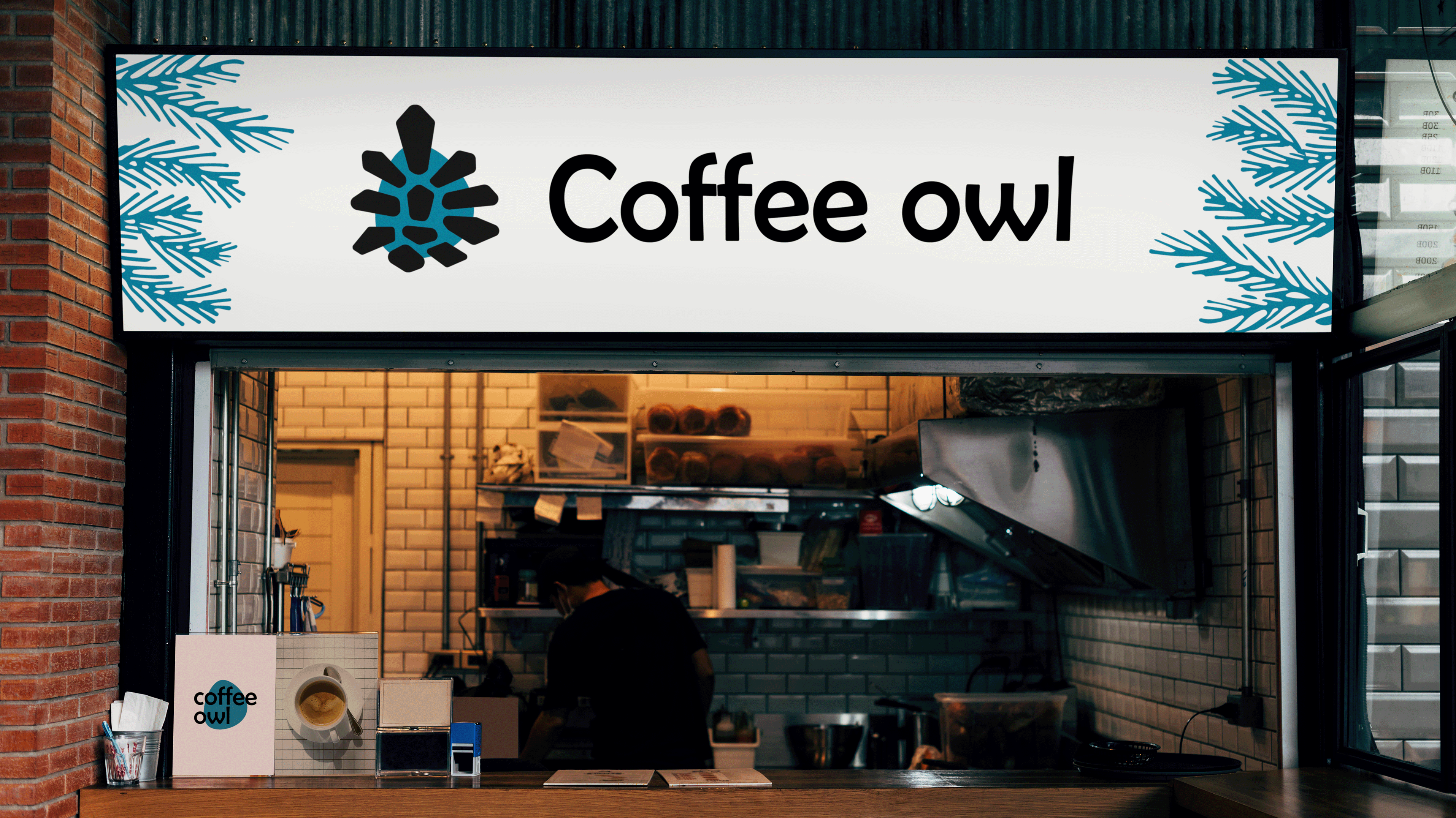 Coffee owl • Франшиза кофеейн | Brand identity — Изображение №4 — Брендинг на Dprofile