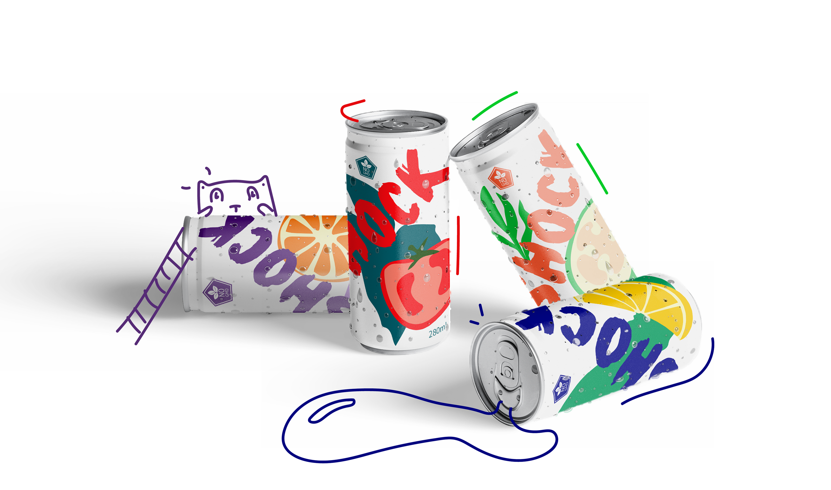 Shock • Линейка напитков | Packaging design — Изображение №1 — Брендинг на Dprofile