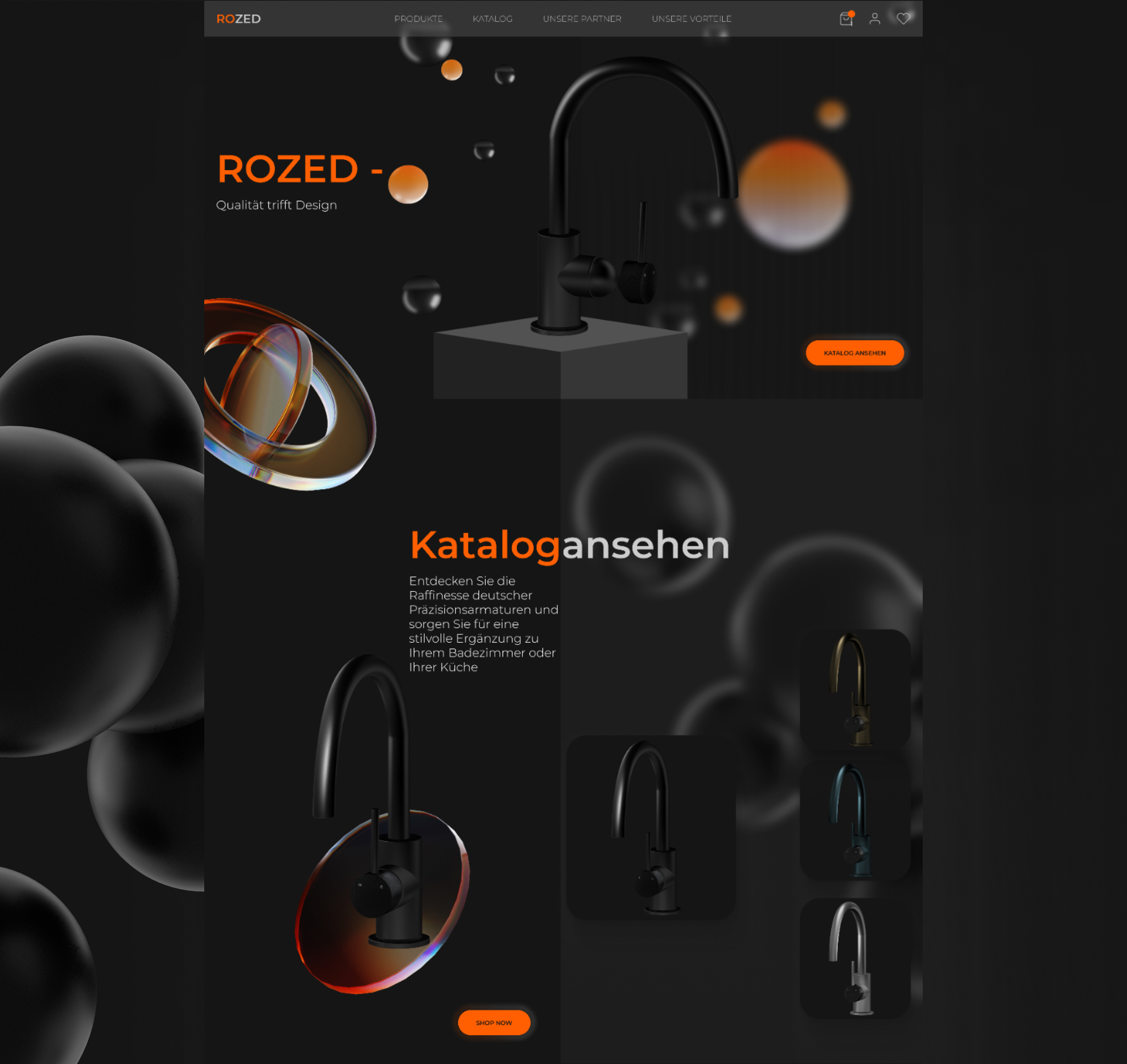 ROZED - немецкие смесители — Изображение №2 — Интерфейсы, 3D на Dprofile