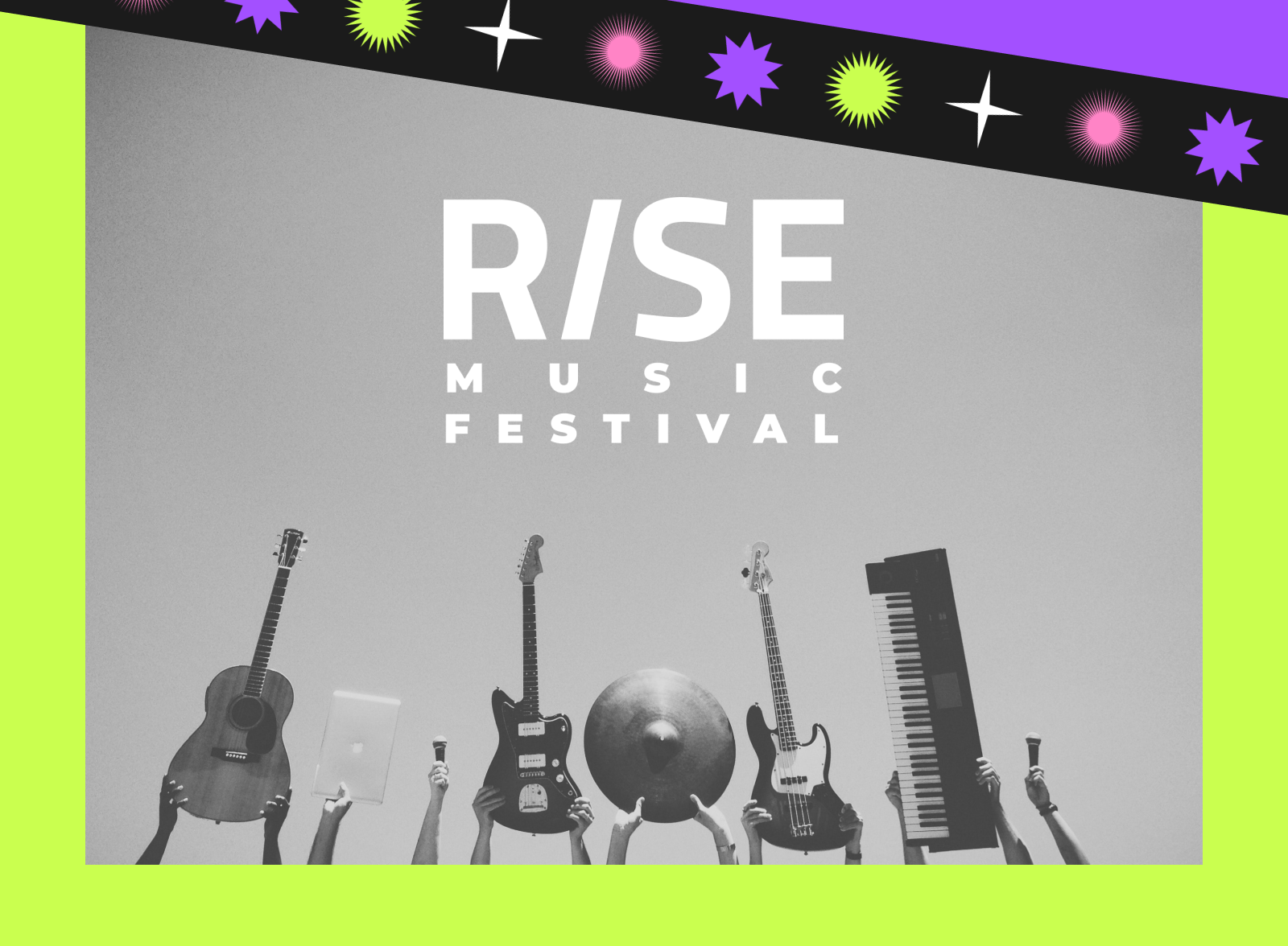 RISE | Музыкальный фестиваль — Изображение №5 — Брендинг, Графика на Dprofile