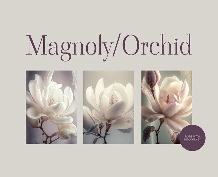 Midjourney digital art | Flower magnoly orchid на Dprofile
