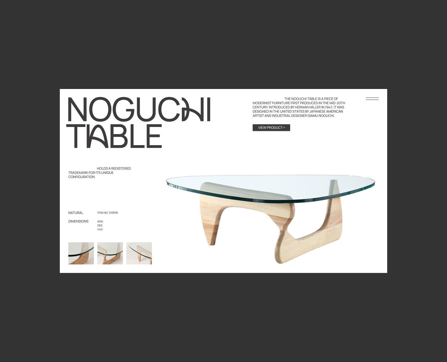Noguchi table на Dprofile