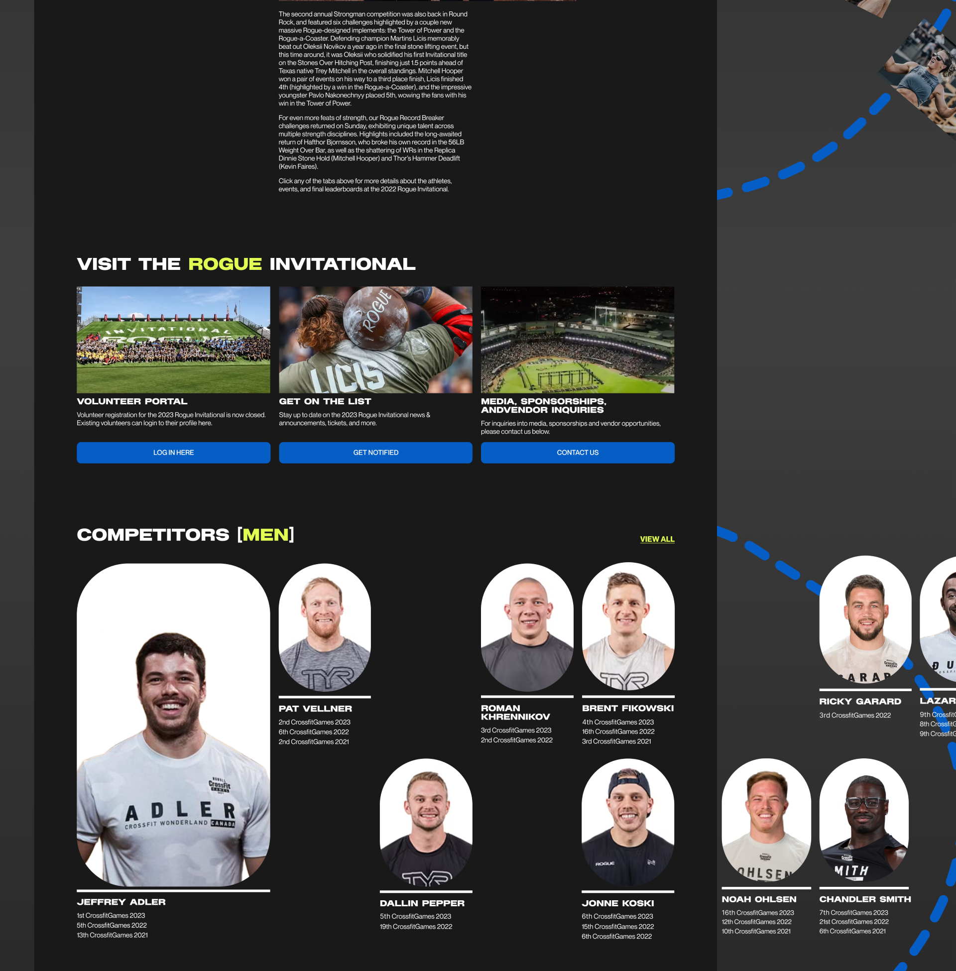 Crossfit Games | Corporate website redesign — Изображение №3 — Интерфейсы на Dprofile