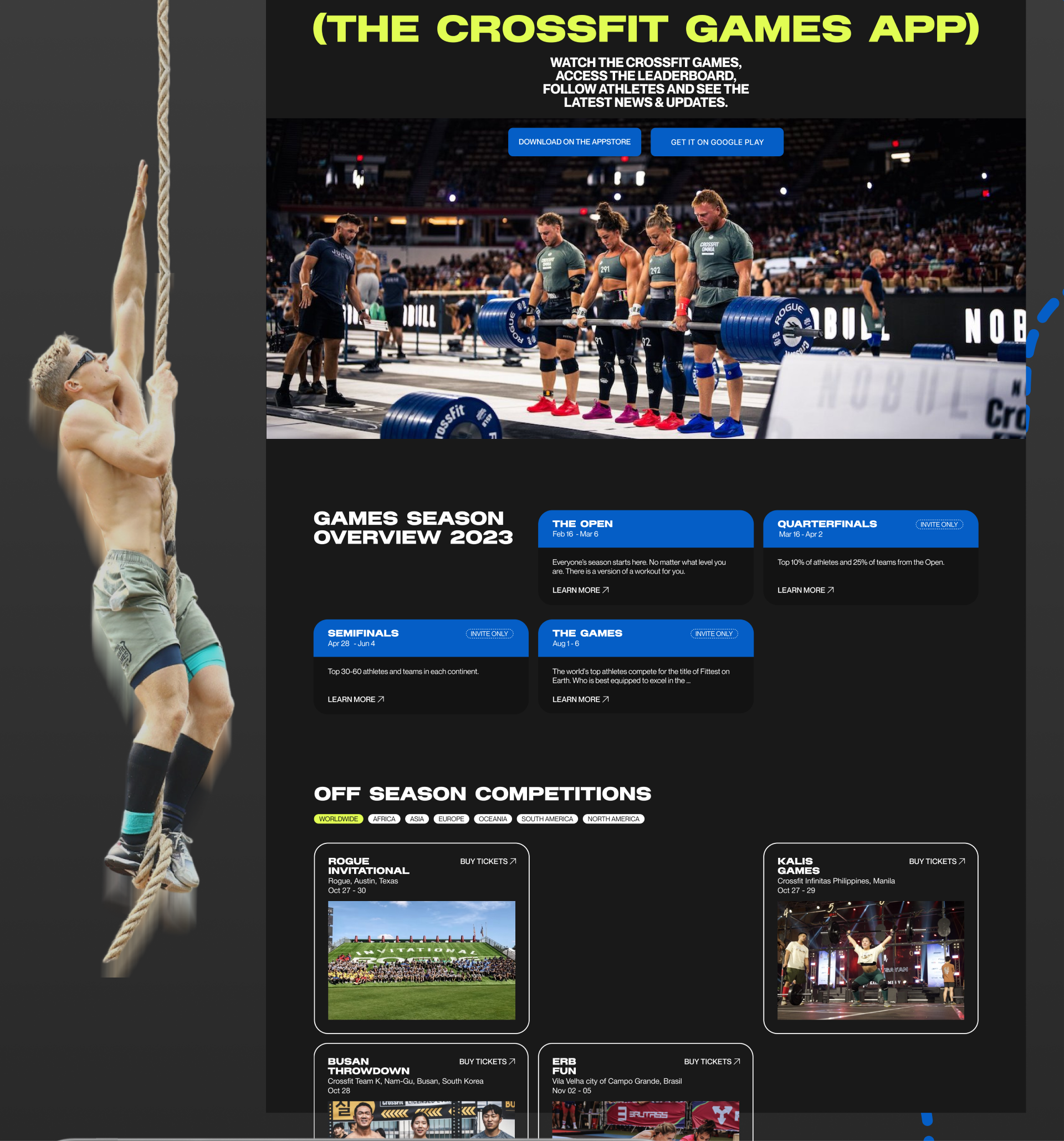 Crossfit Games | Corporate website redesign — Изображение №10 — Интерфейсы на Dprofile