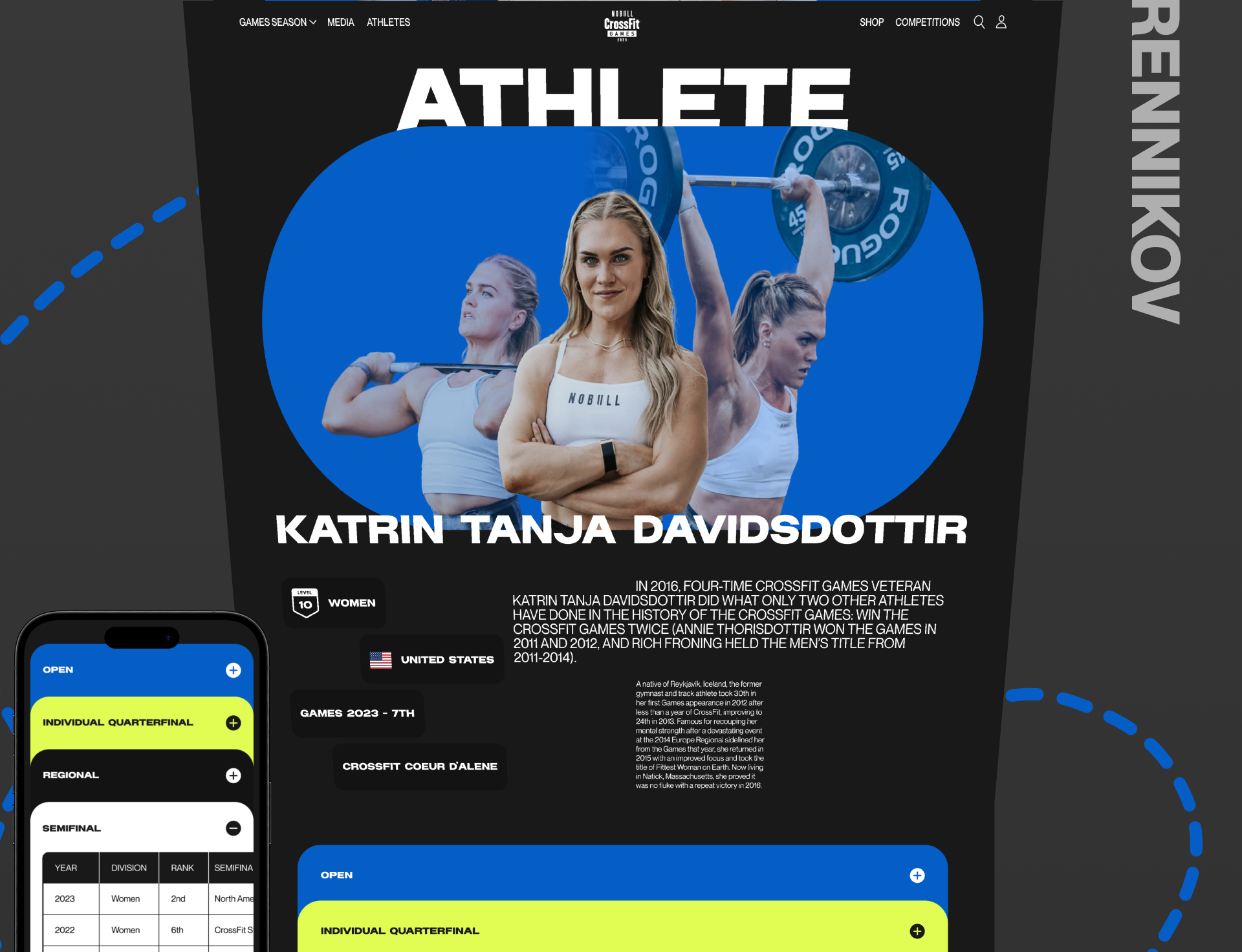 Crossfit Games | Corporate website redesign — Изображение №16 — Интерфейсы на Dprofile
