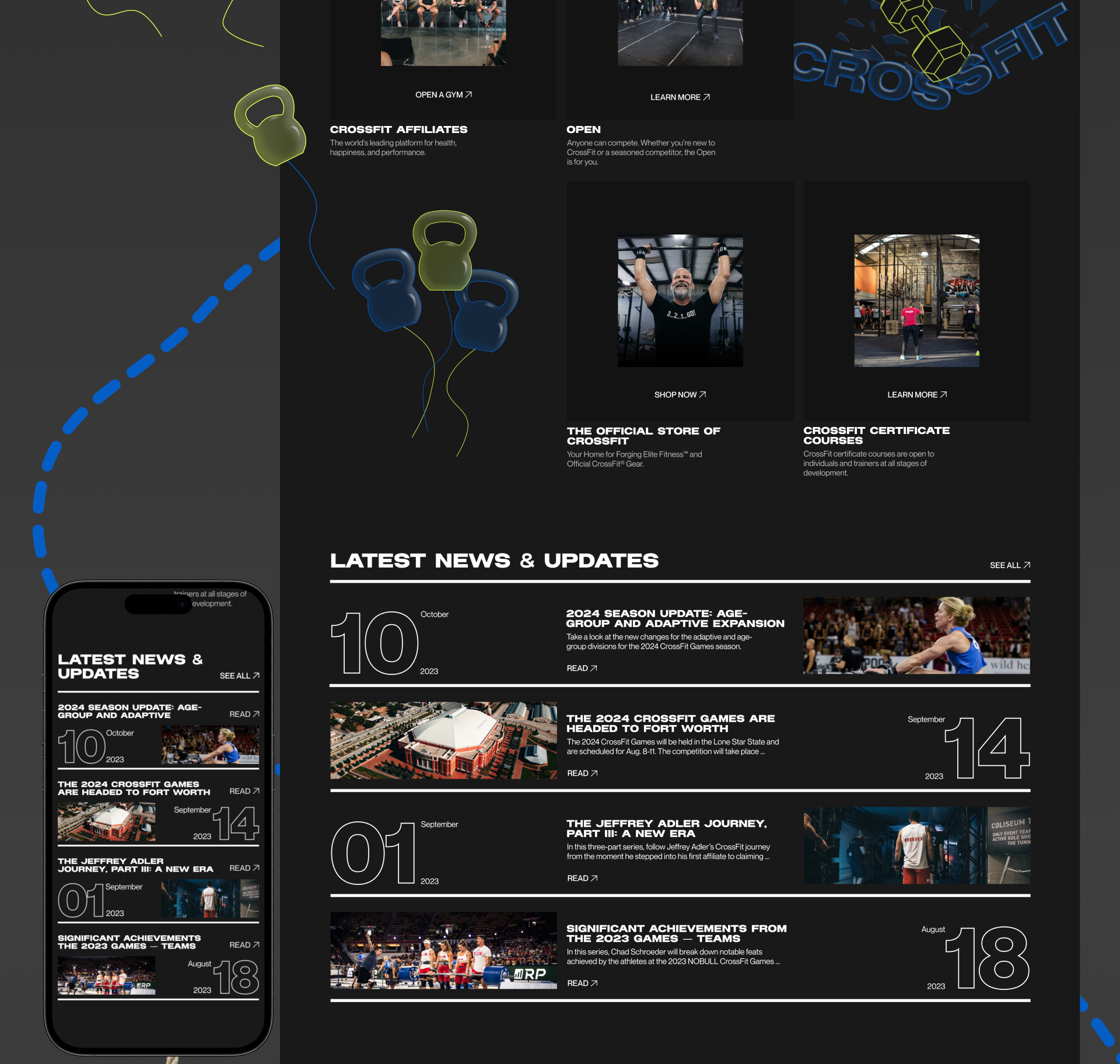 Crossfit Games | Corporate website redesign — Изображение №9 — Интерфейсы на Dprofile