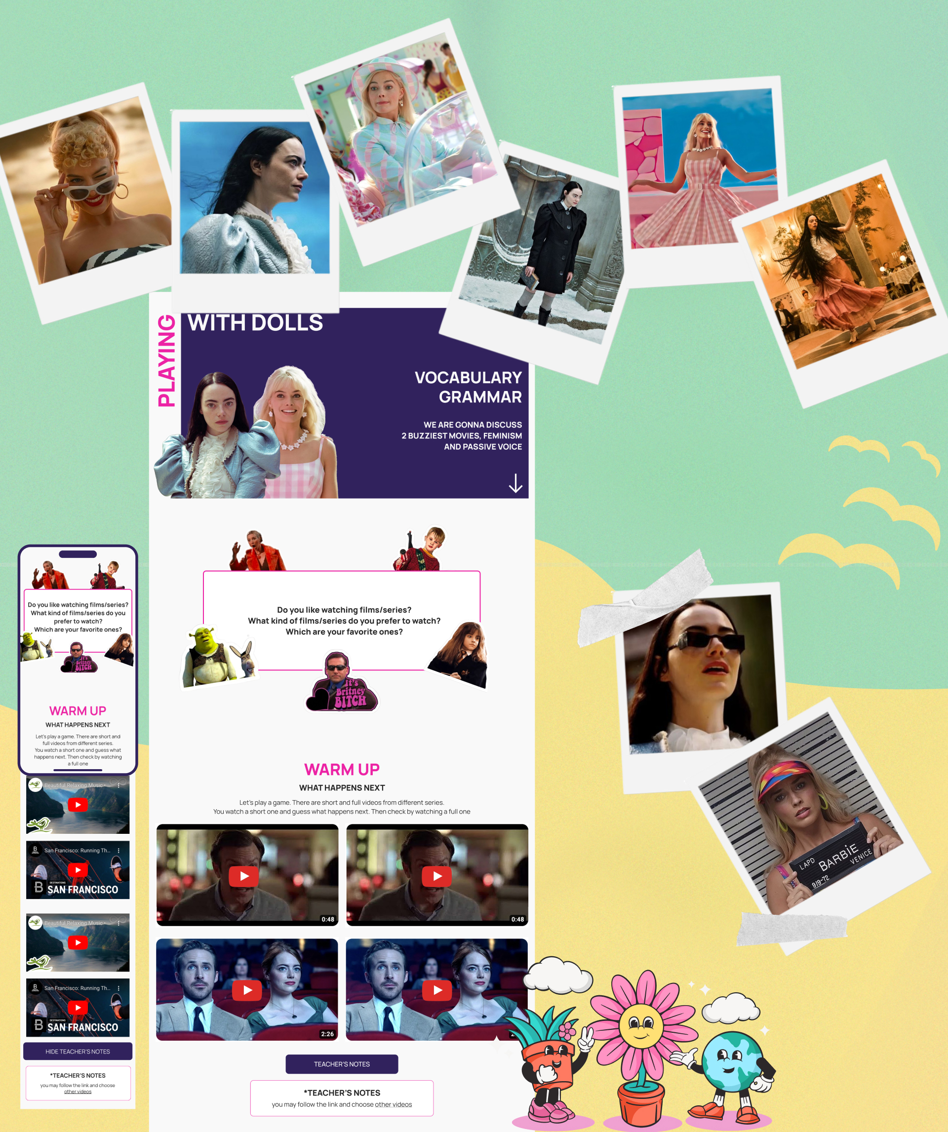 Lessons for online English school — Изображение №3 — Интерфейсы на Dprofile