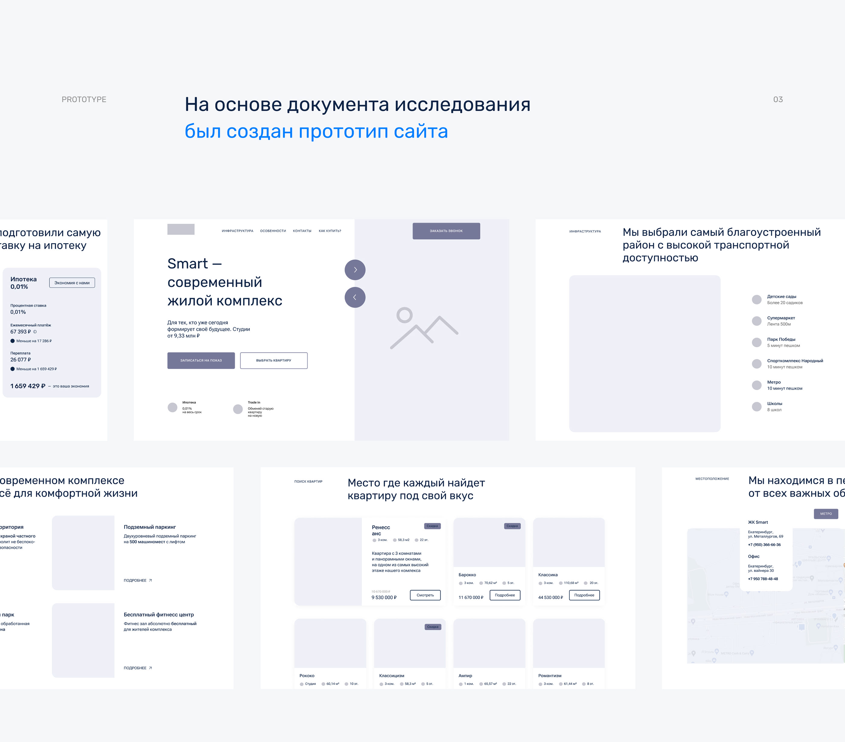 Landing page Residential complex — Изображение №3 — Интерфейсы, Брендинг на Dprofile