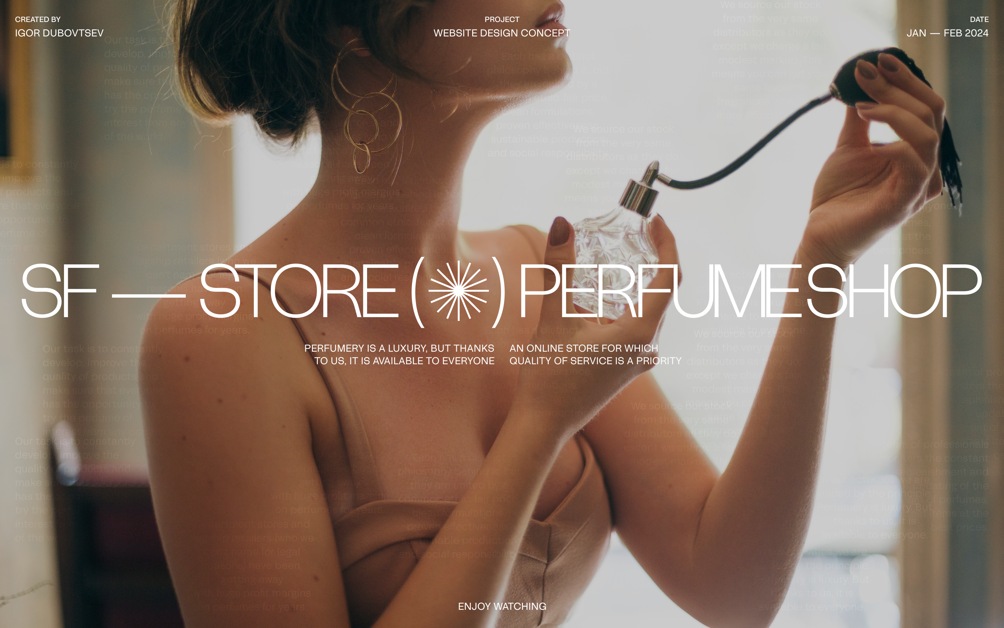 Perfume Shop — Изображение №1 — Интерфейсы на Dprofile