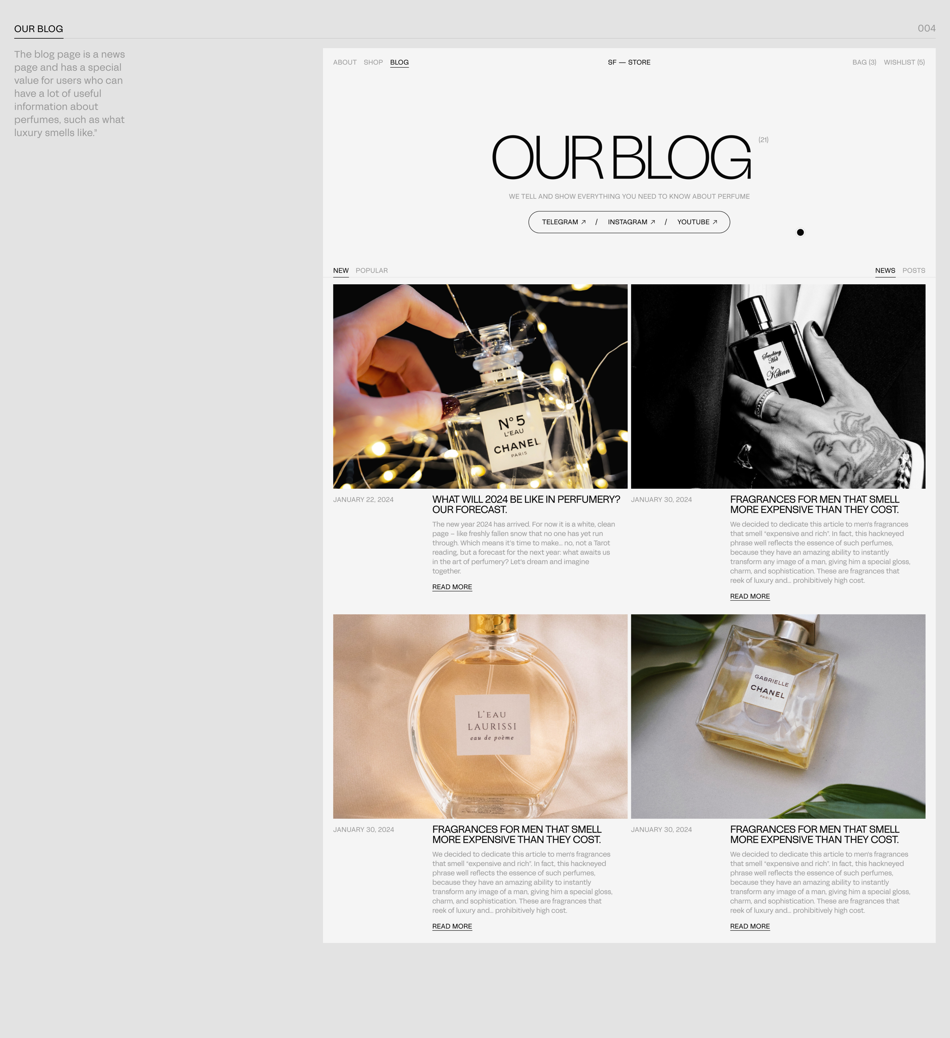 Perfume Shop — Изображение №6 — Интерфейсы на Dprofile