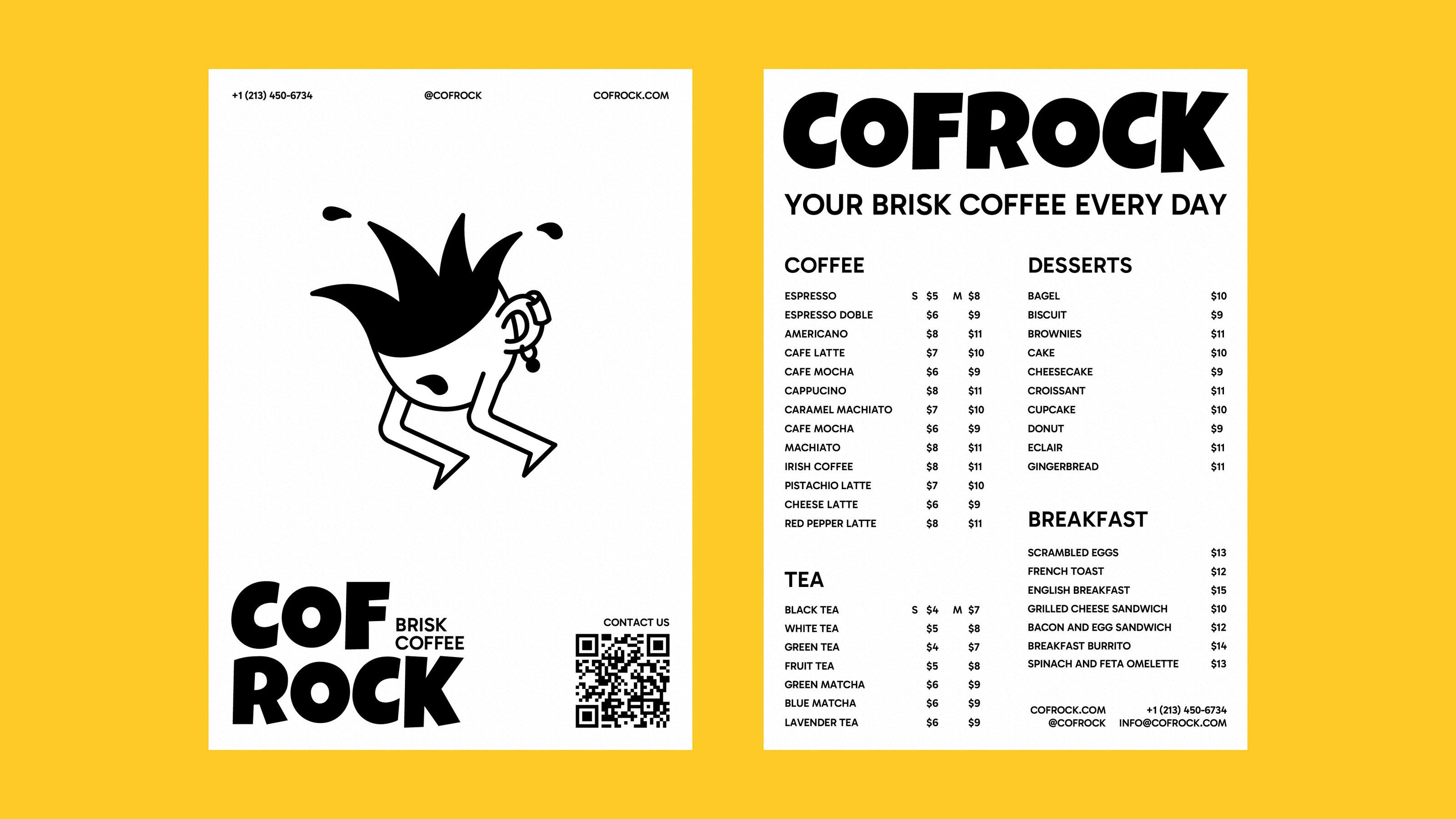 Фирменный стиль | Кофейня | COFROCK — Изображение №15 — Брендинг на Dprofile