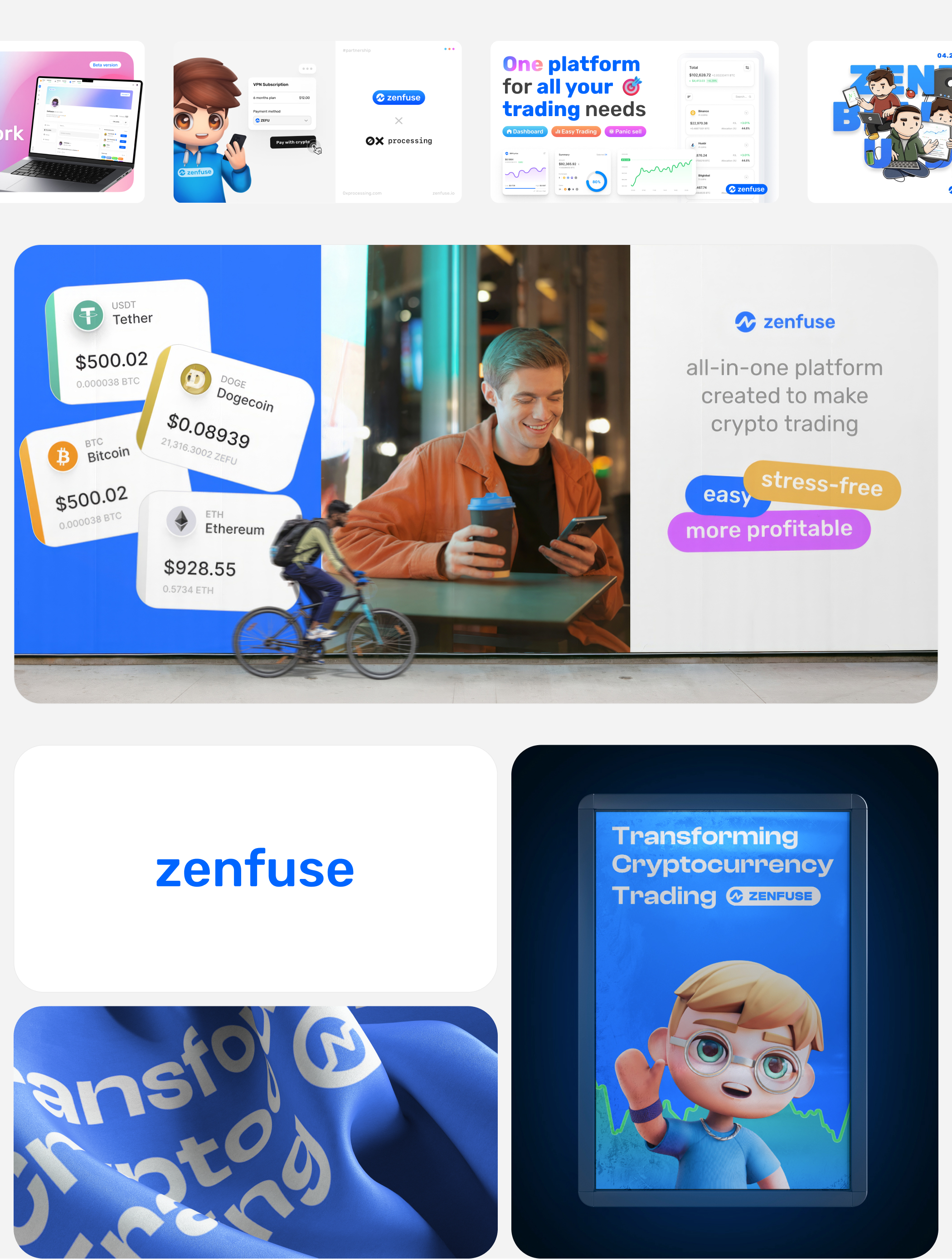 Zenfuse: Crypto trading & Social network — Изображение №16 — Интерфейсы, Брендинг на Dprofile