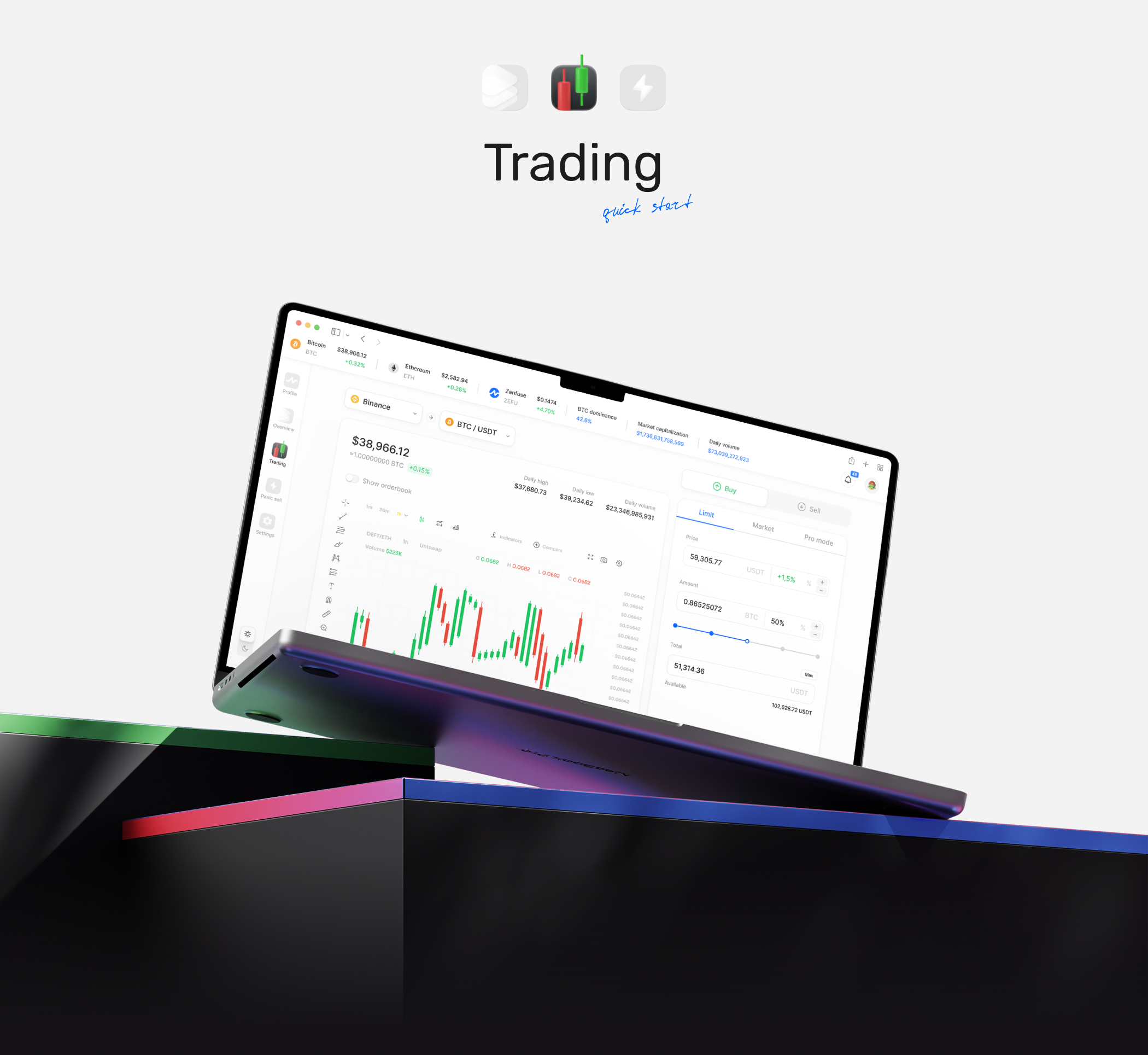 Zenfuse: Crypto trading & Social network — Изображение №6 — Интерфейсы, Брендинг на Dprofile