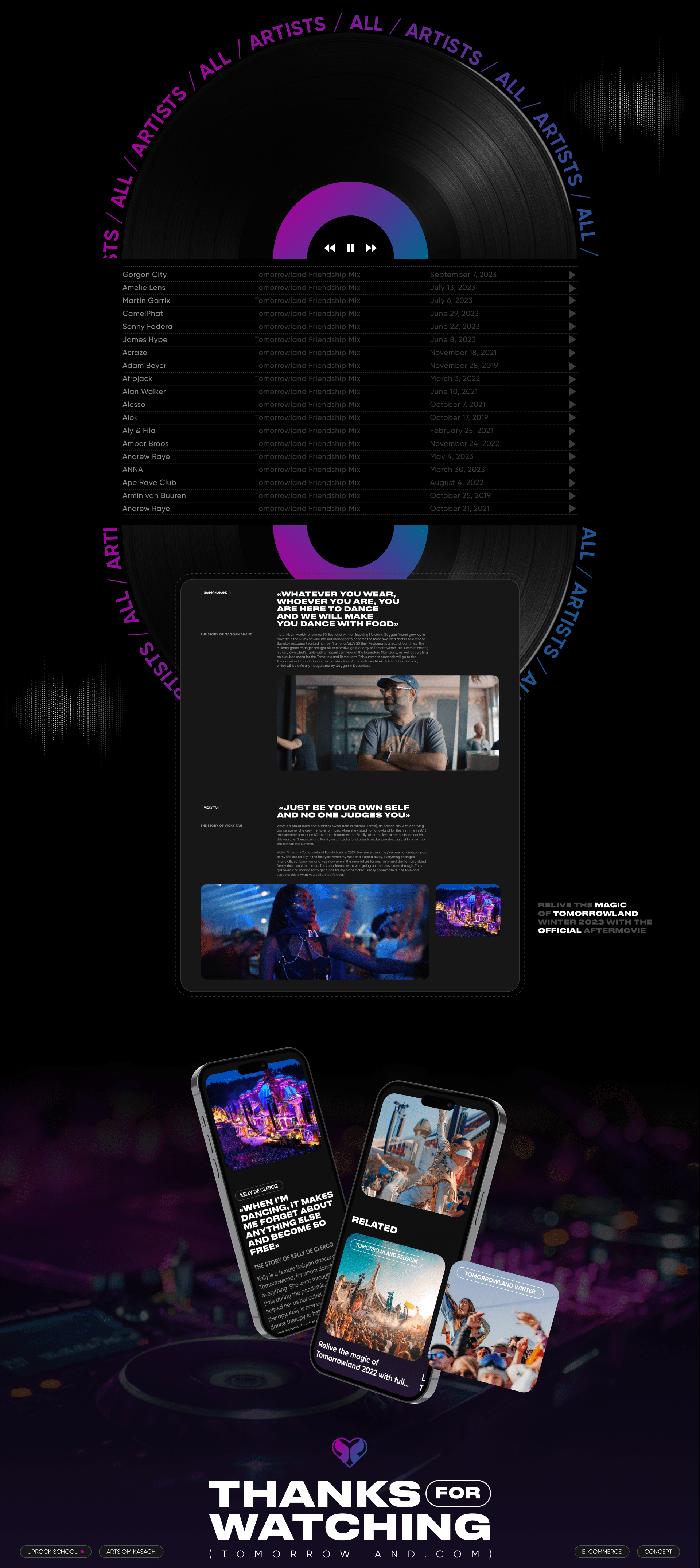 Tomorrowland Music — Изображение №8 — Интерфейсы на Dprofile