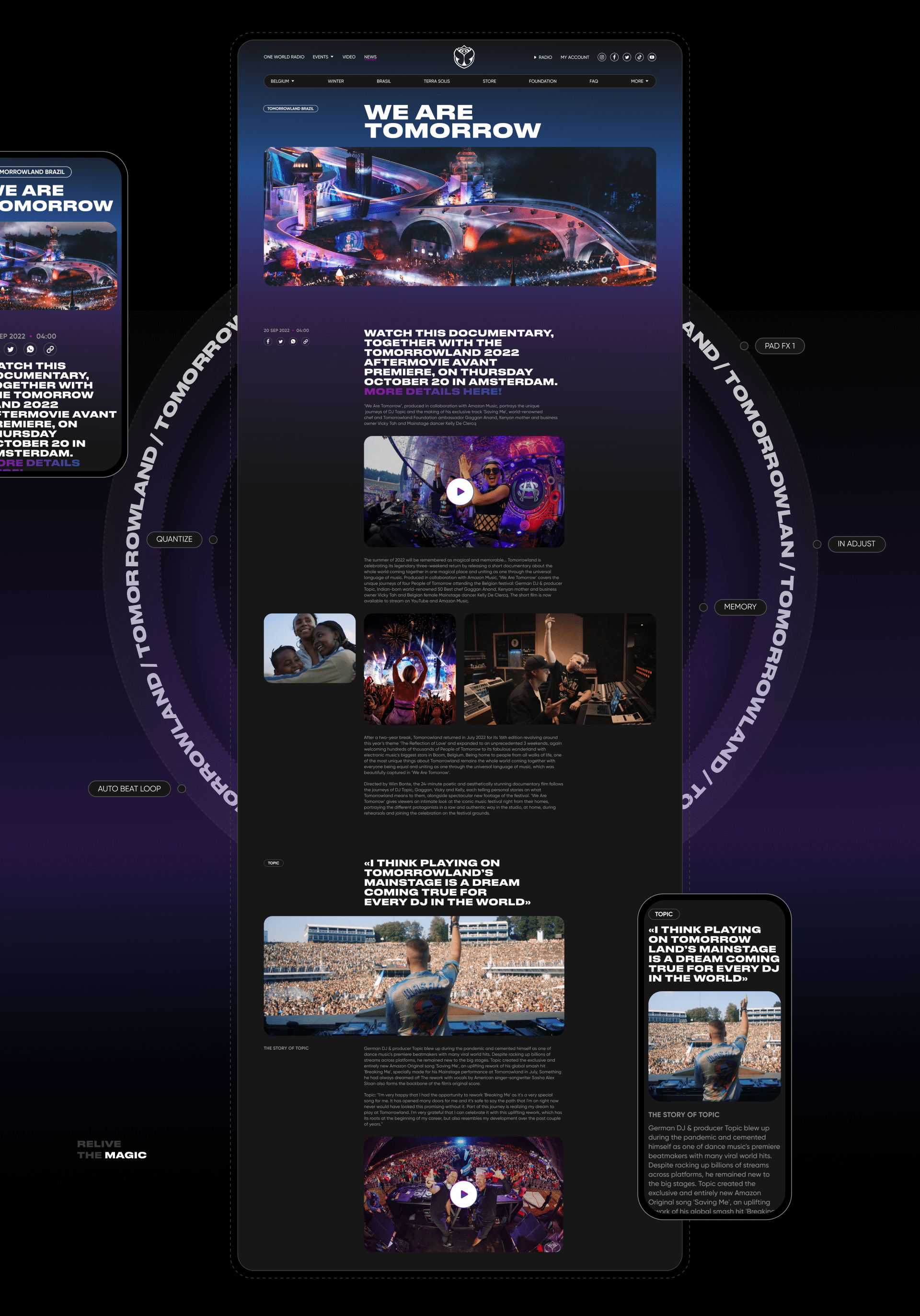 Tomorrowland Music — Изображение №6 — Интерфейсы на Dprofile