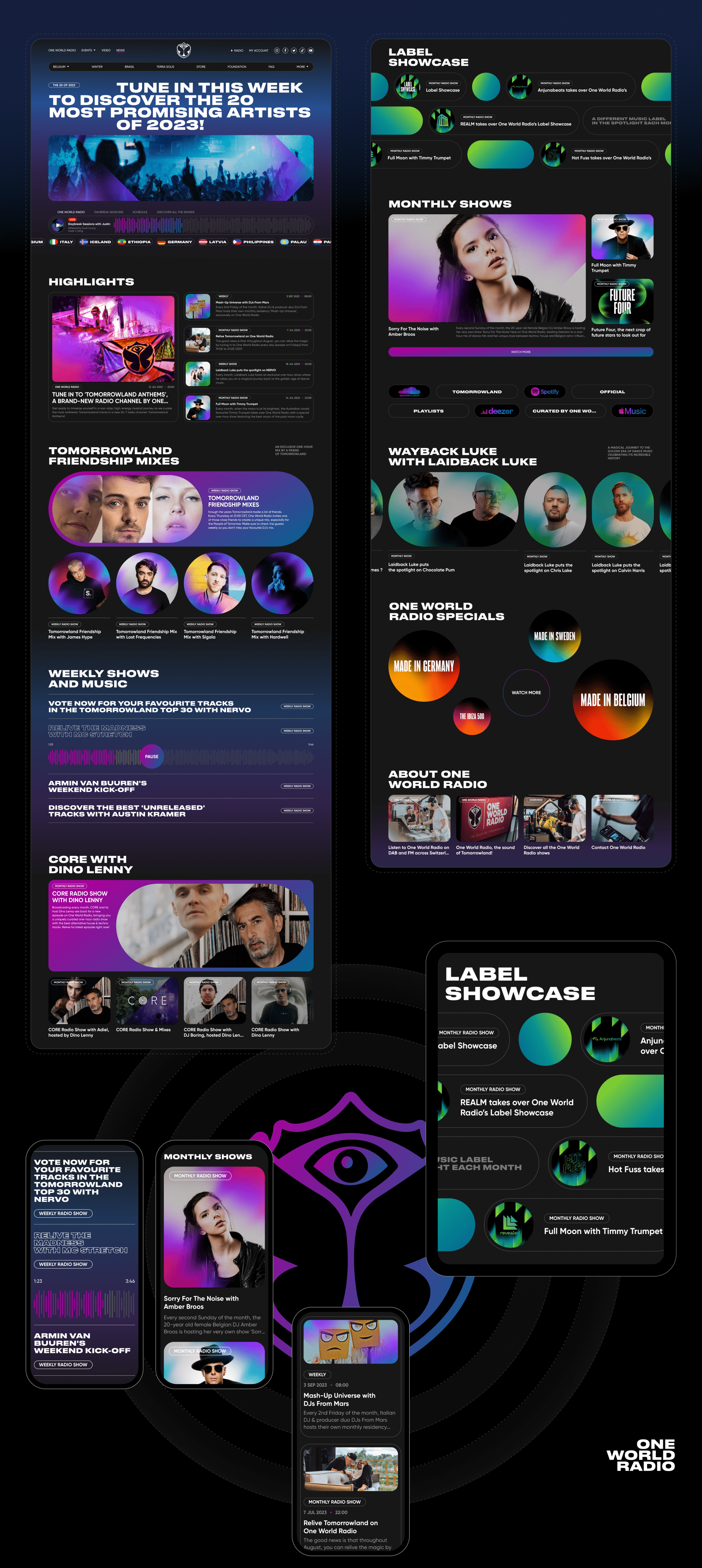 Tomorrowland Music — Изображение №4 — Интерфейсы на Dprofile