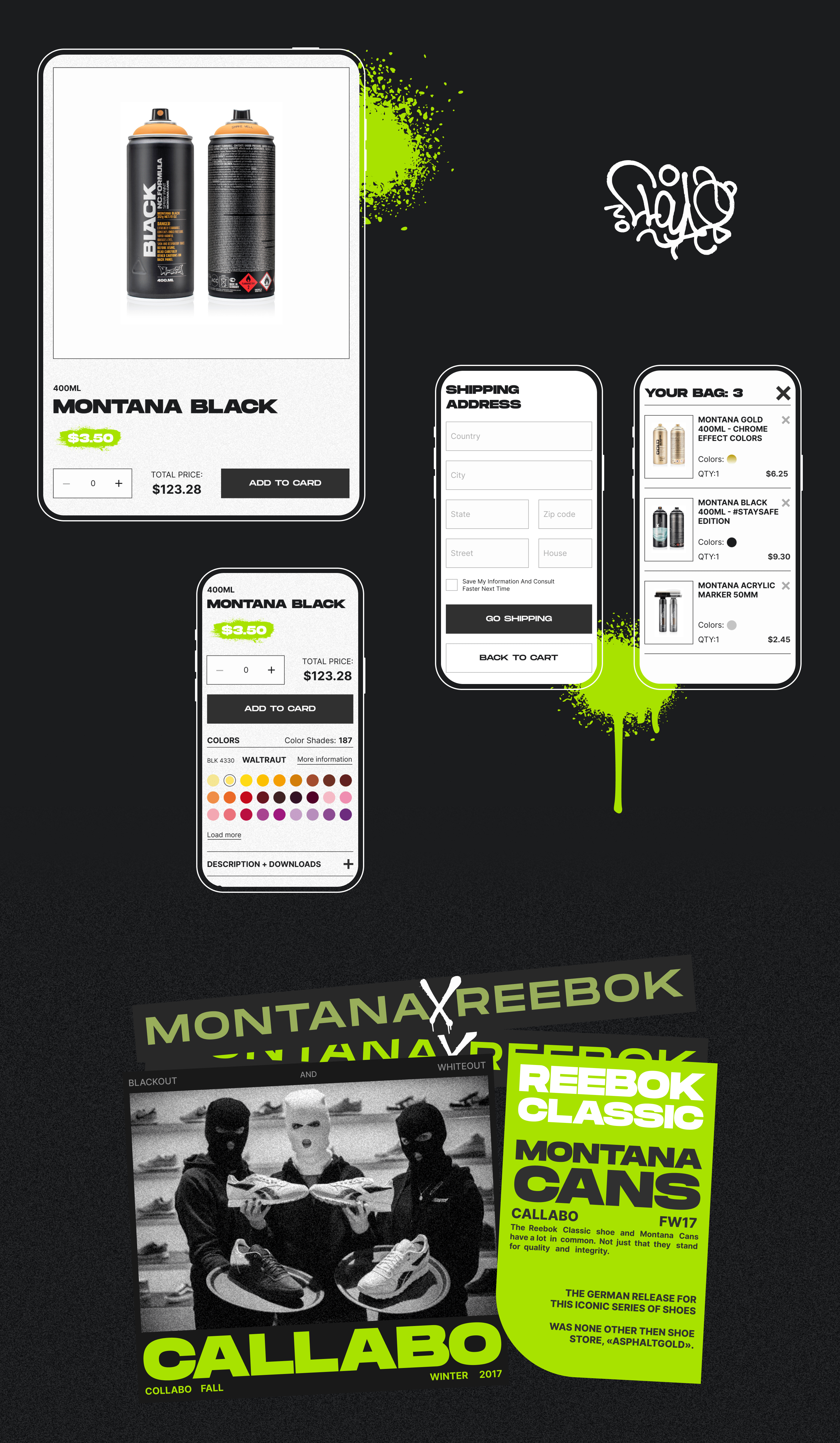 Redesign Concept: MONTANA CANS — Изображение №7 — Интерфейсы, Графика на Dprofile