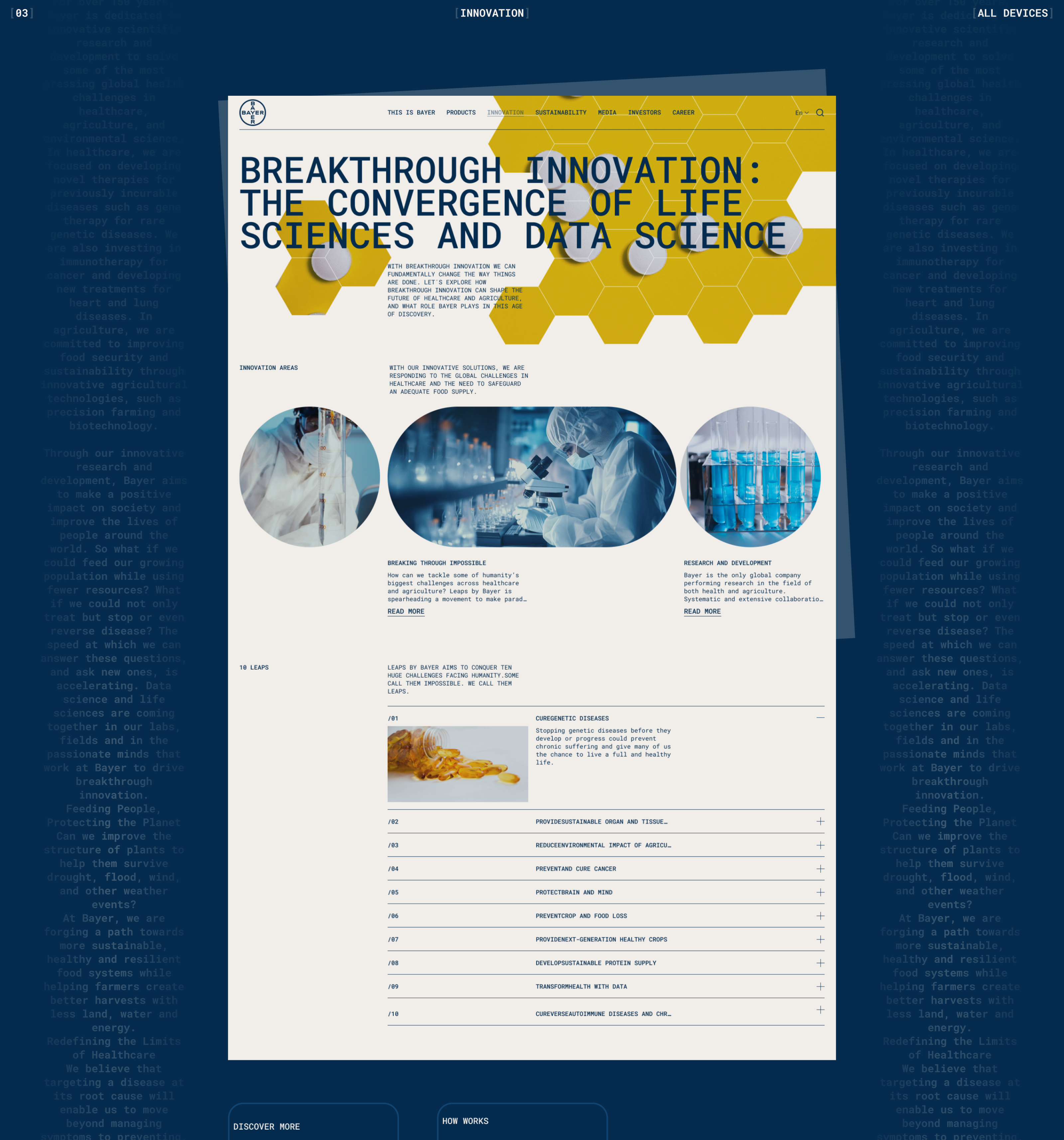 Bayer / Corporate website — Изображение №5 — Интерфейсы, Графика на Dprofile