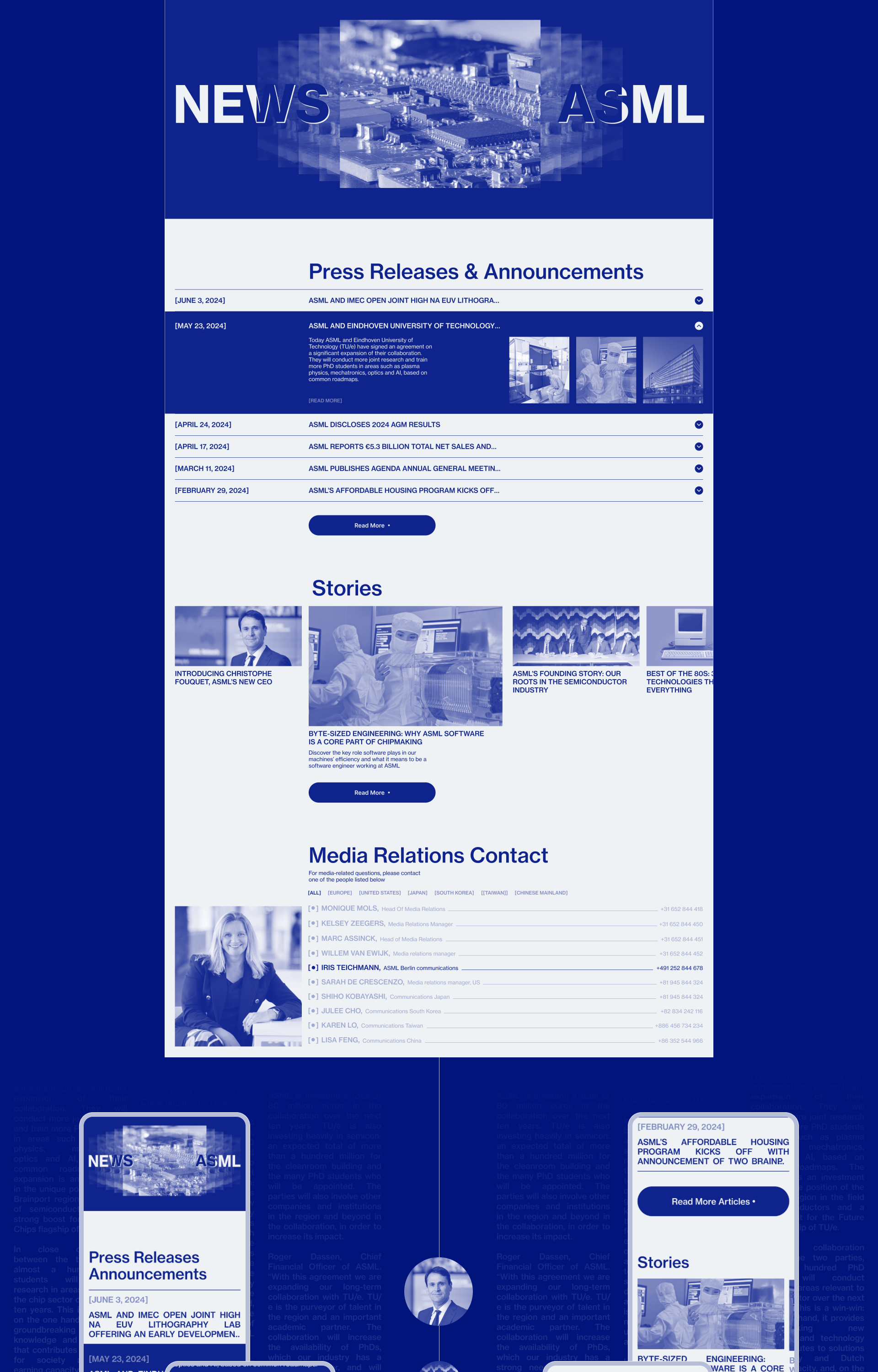 ASML / Corporate website — Изображение №8 — Интерфейсы на Dprofile