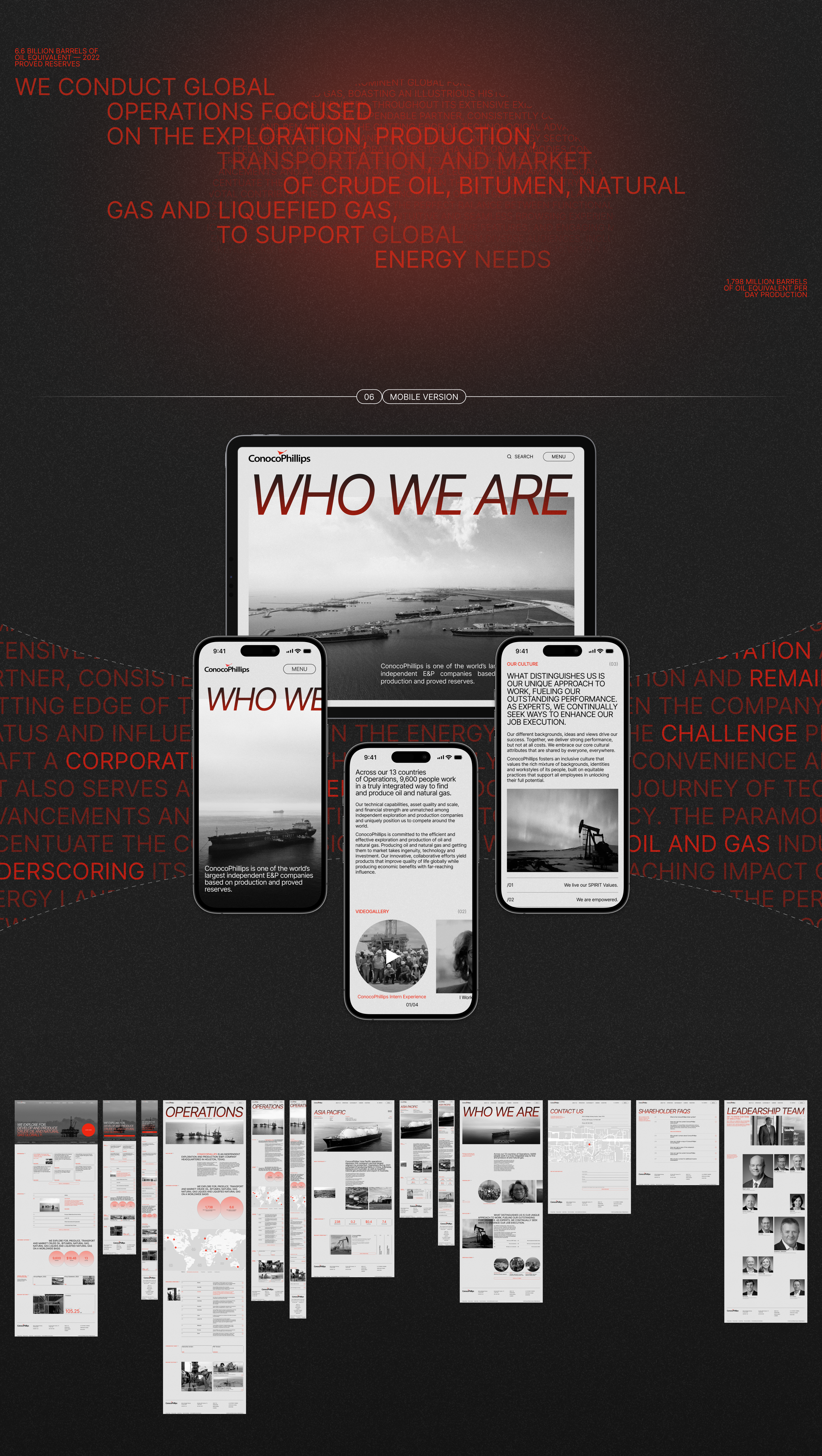 СonocoPhillips | Corporate website — Изображение №6 — Интерфейсы, Брендинг на Dprofile