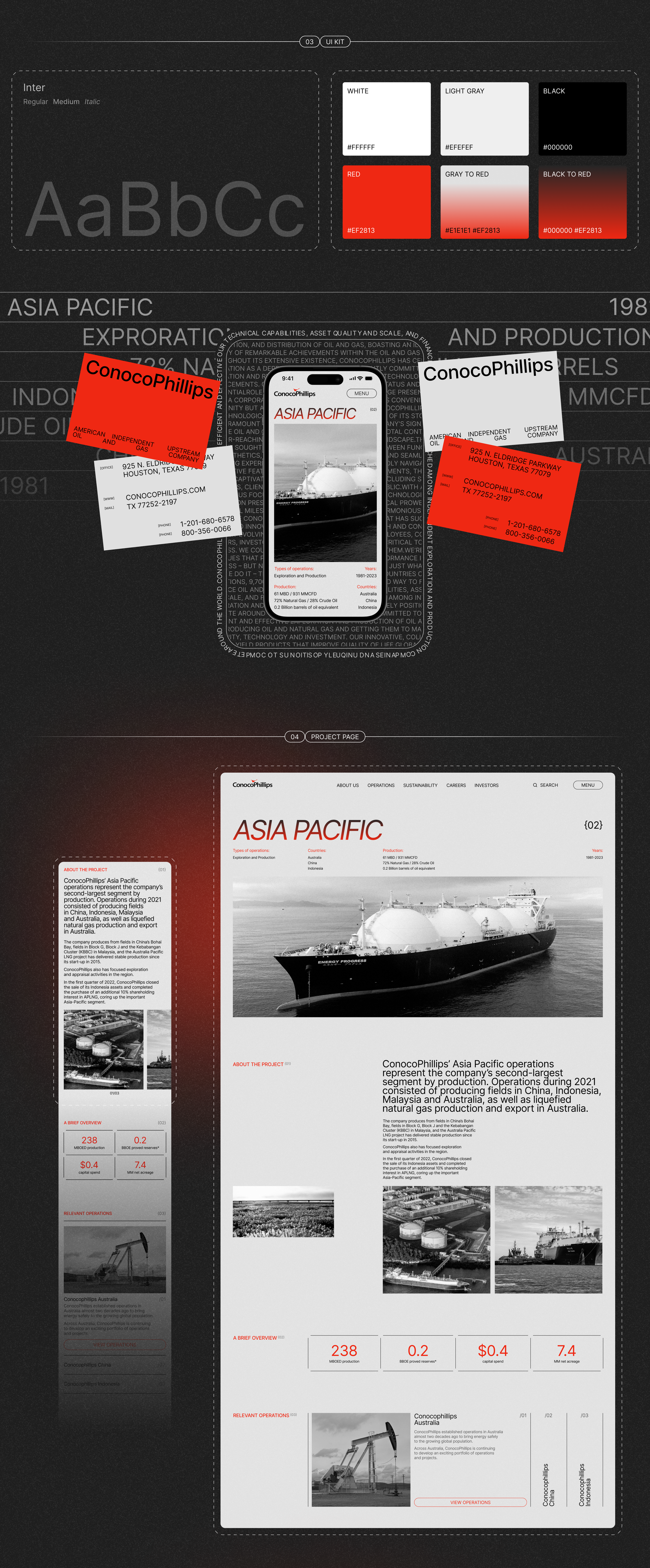 СonocoPhillips | Corporate website — Изображение №4 — Интерфейсы, Брендинг на Dprofile