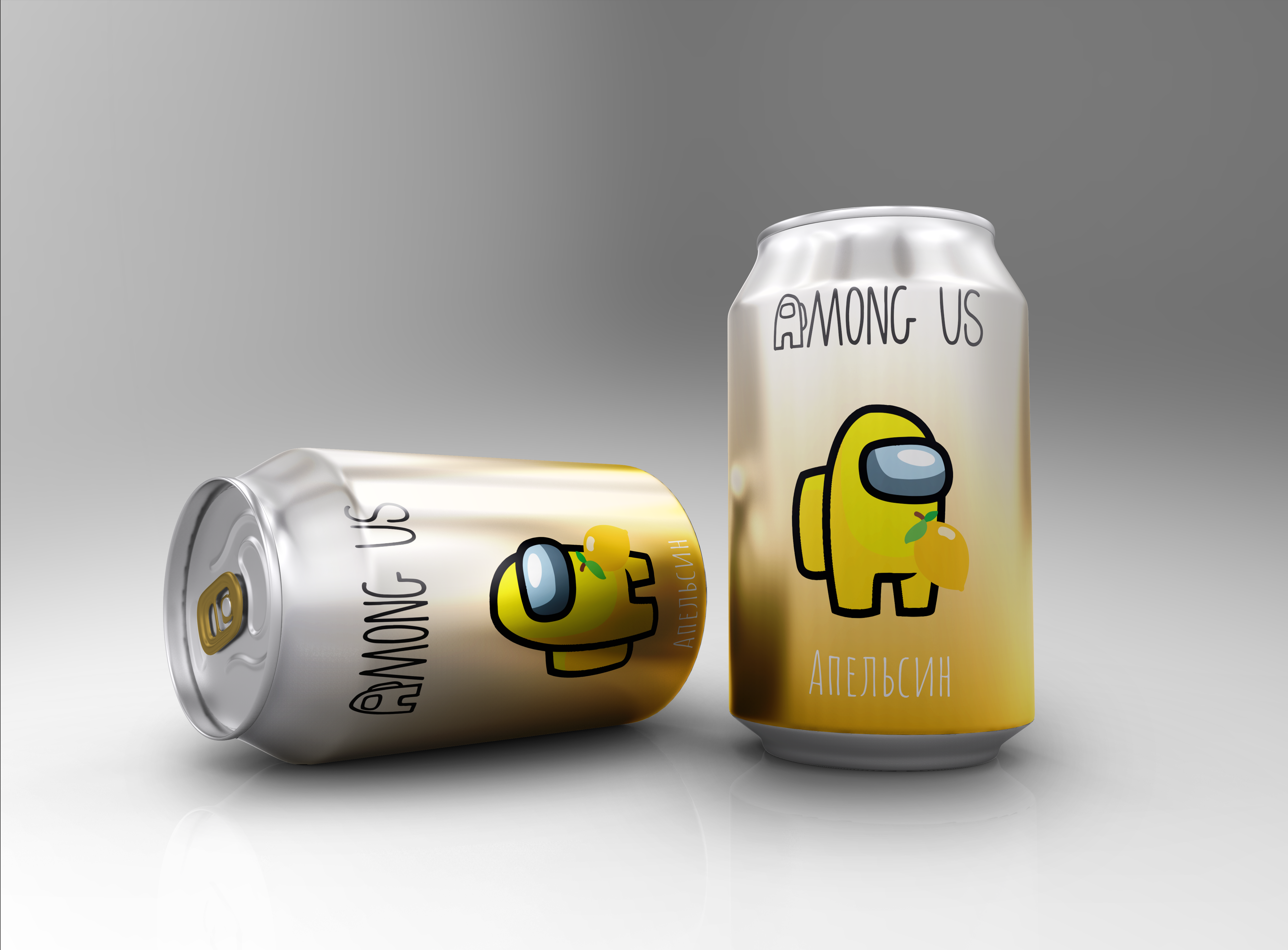 Банки газировки "AMONG US" — Изображение №4 — Графика на Dprofile