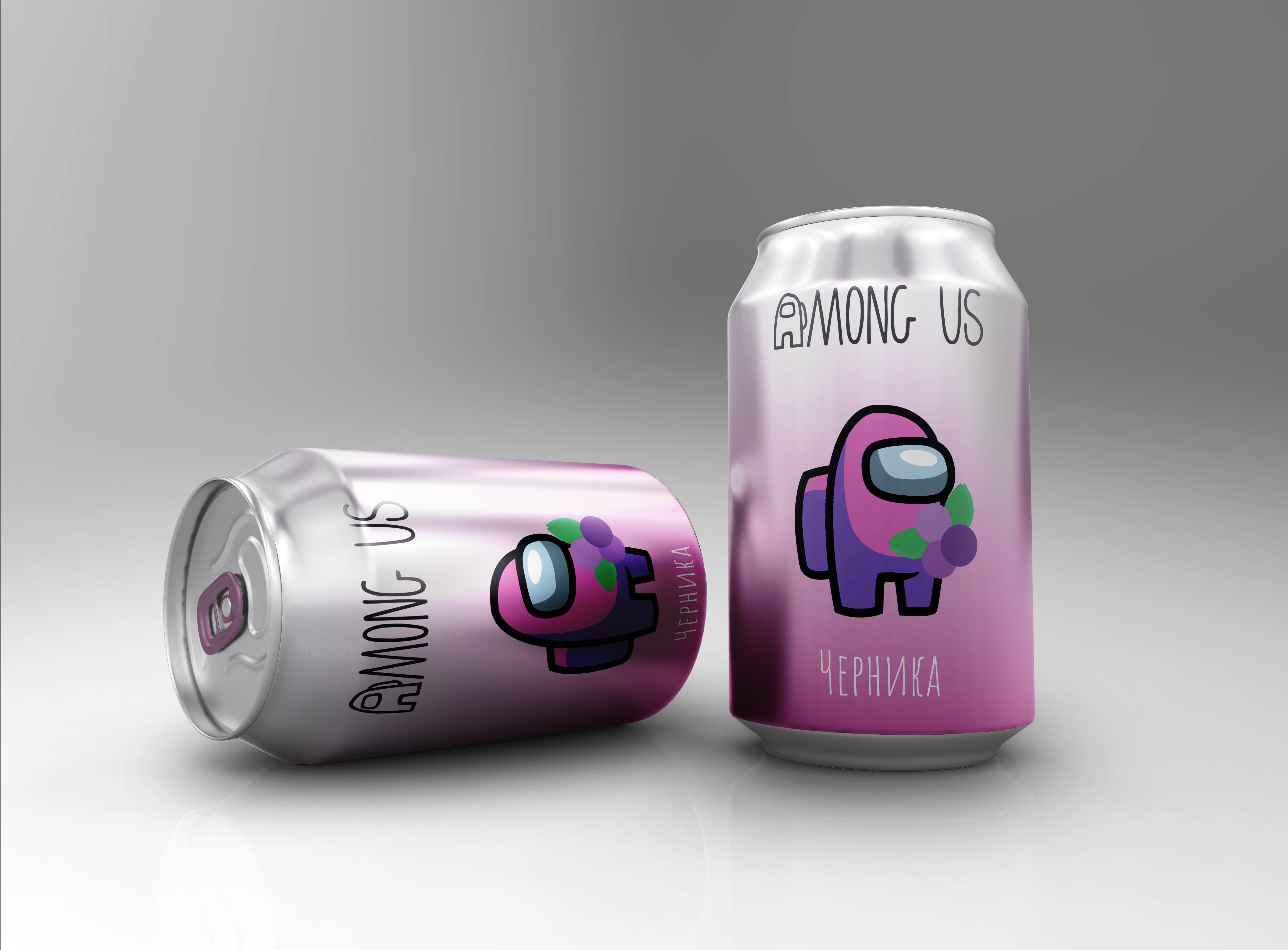 Банки газировки "AMONG US" — Изображение №5 — Графика на Dprofile