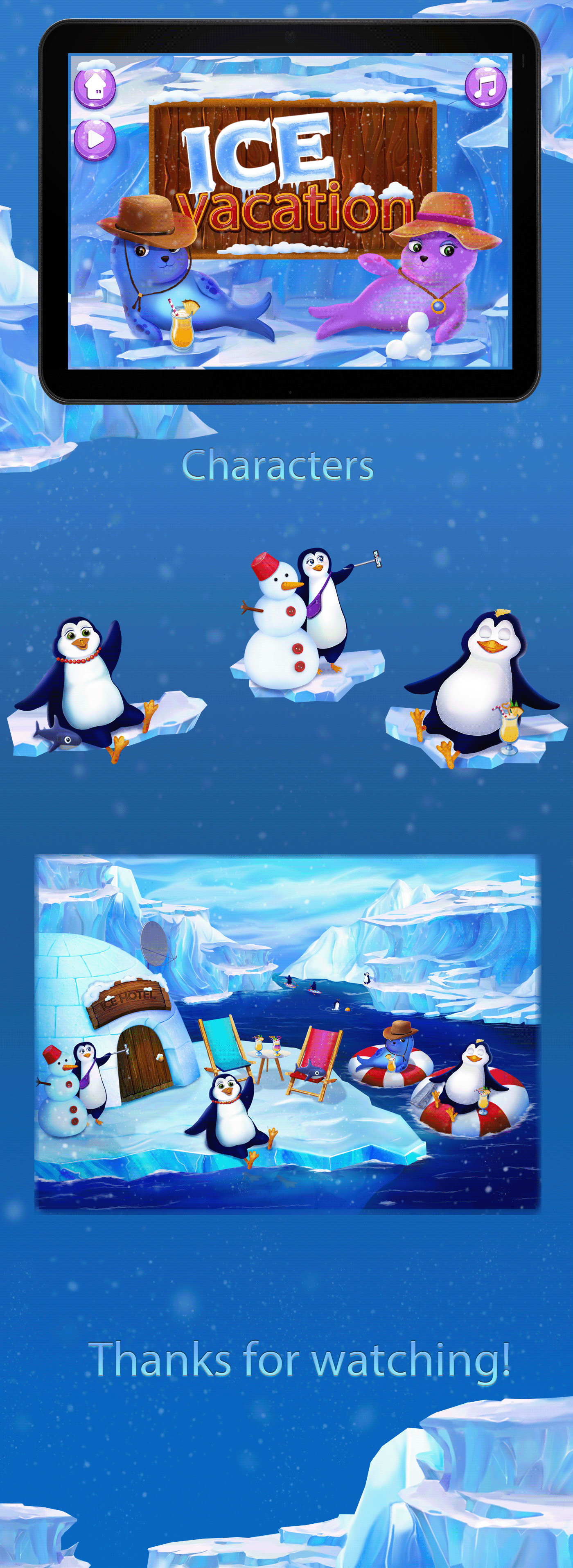 Game art Ice Vacantion — Изображение №1 — Иллюстрация, Графика на Dprofile