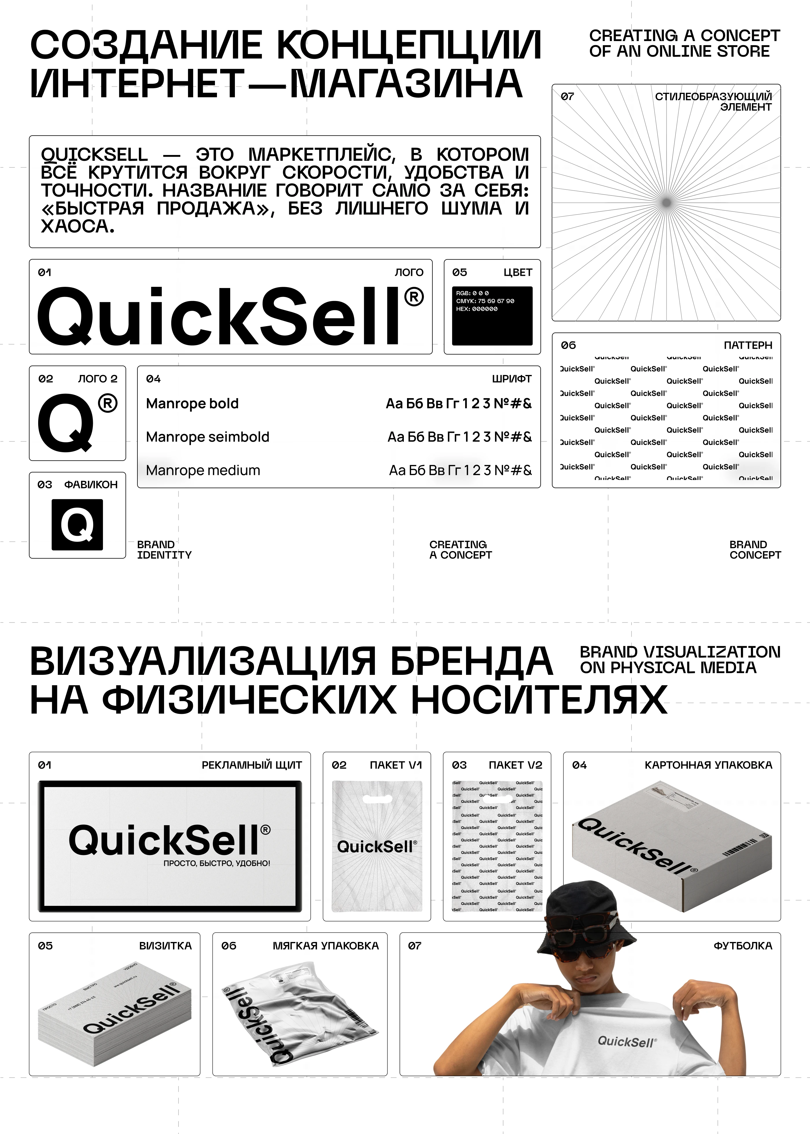 Маркетплейс QuickSell | UX/UI DESIGN | Дипломный проект — Изображение №2 — Интерфейсы, Брендинг на Dprofile
