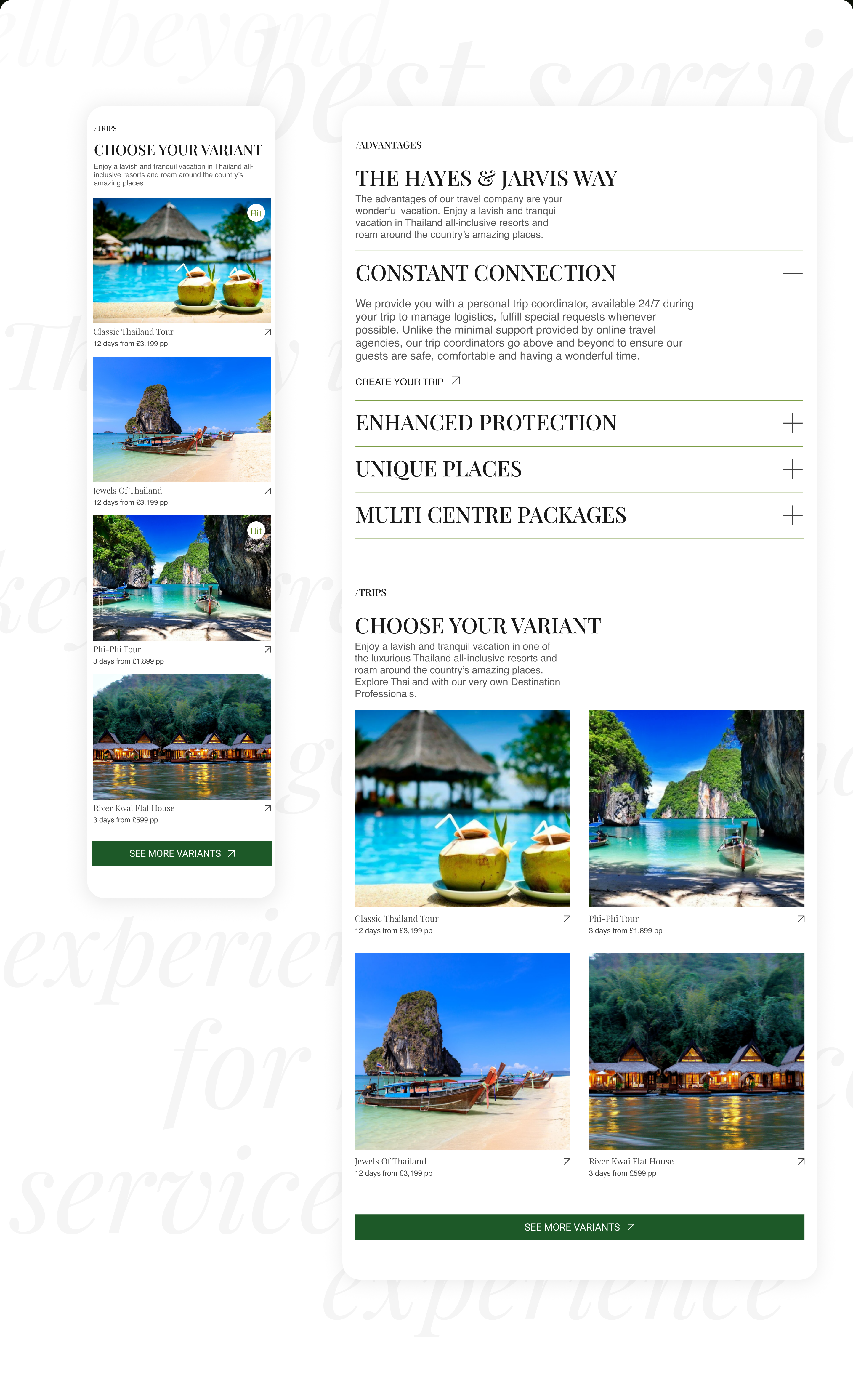 Trip to Thailand | Landing page — Изображение №6 — Интерфейсы, Анимация на Dprofile