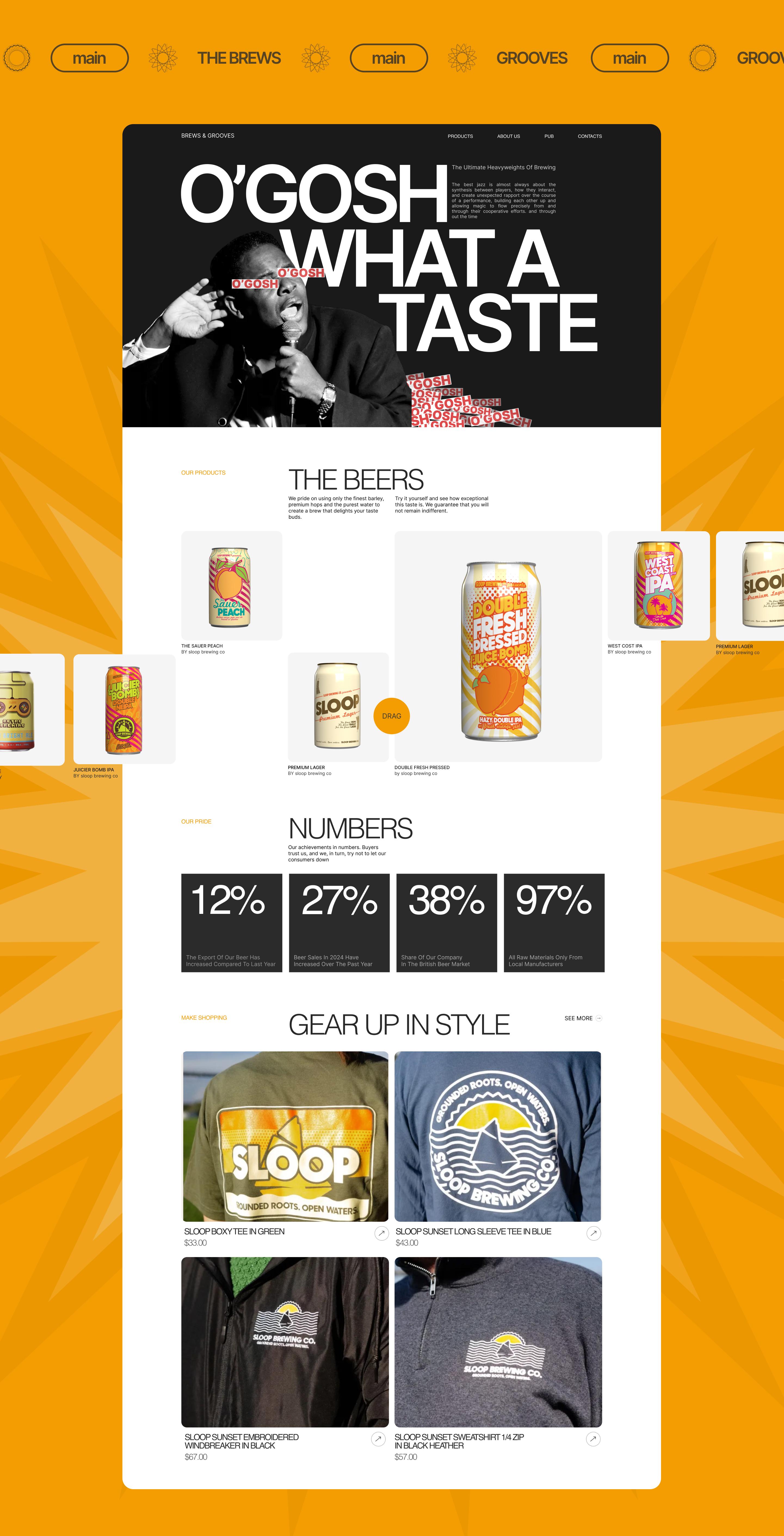 Brews|Corporate site — Изображение №3 — Интерфейсы на Dprofile