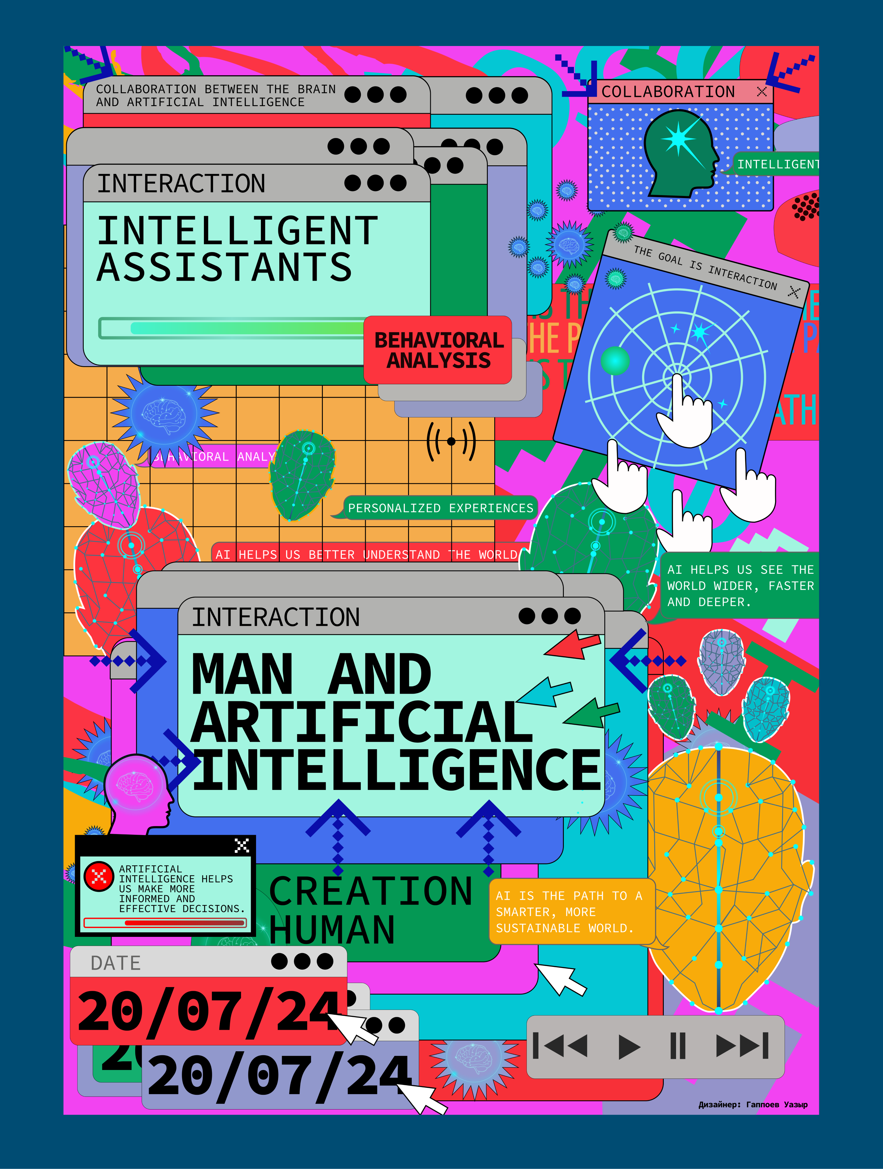 Human and ai — Изображение №2 — Иллюстрация, Графика на Dprofile