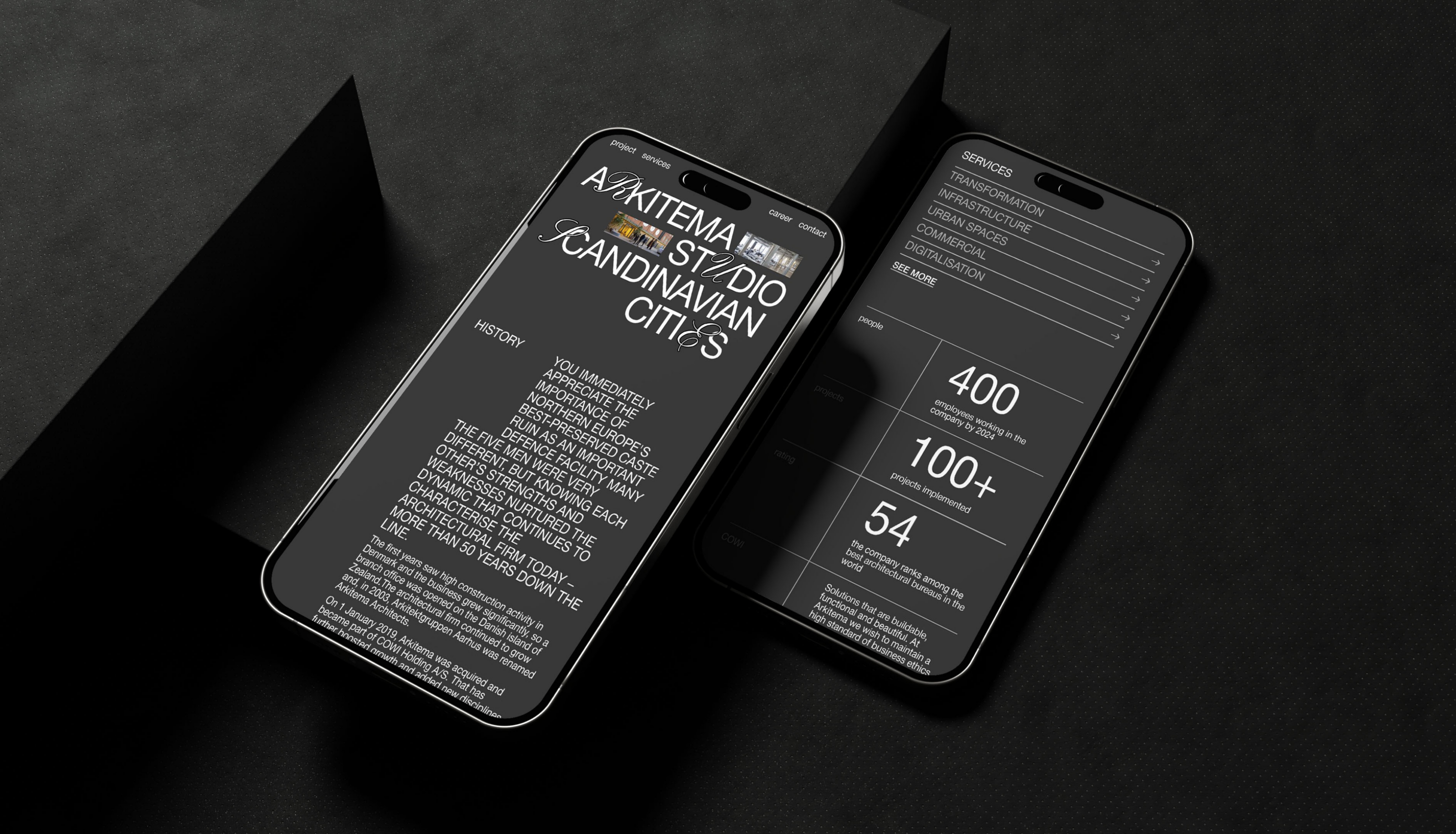 ARKITEMA | Corporate website Redesign — Изображение №3 — Интерфейсы на Dprofile