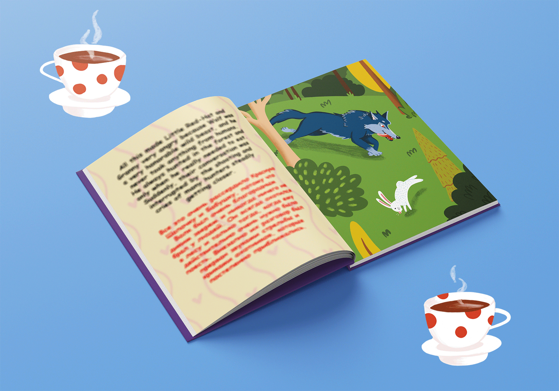 Иллюстрации для книги по мотивам Красной Шапочки — Изображение №11 — Иллюстрация на Dprofile