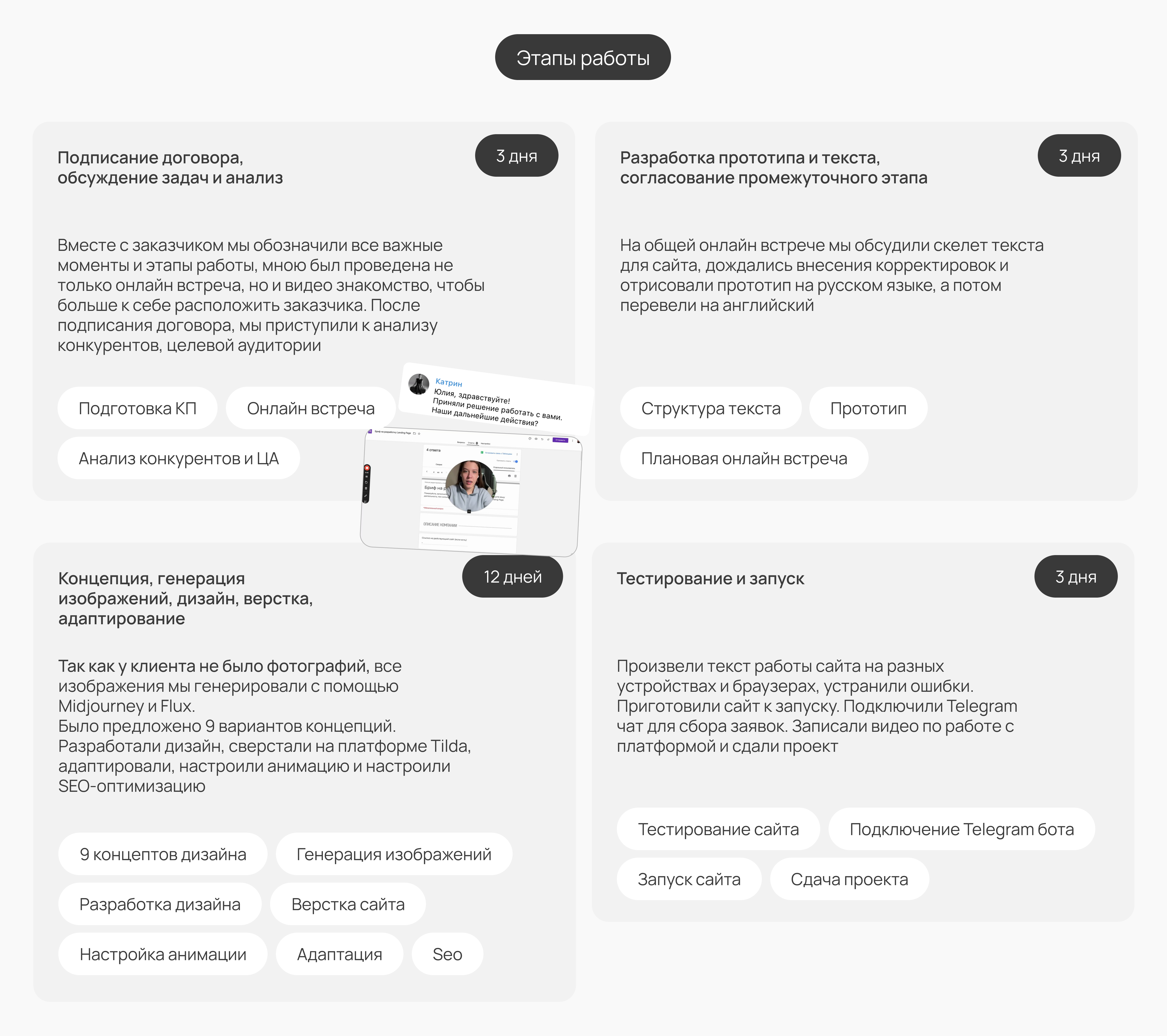 Landing Page / веб-дизайн для клининга / сайт на Tilda — Изображение №3 — Интерфейсы, Брендинг на Dprofile