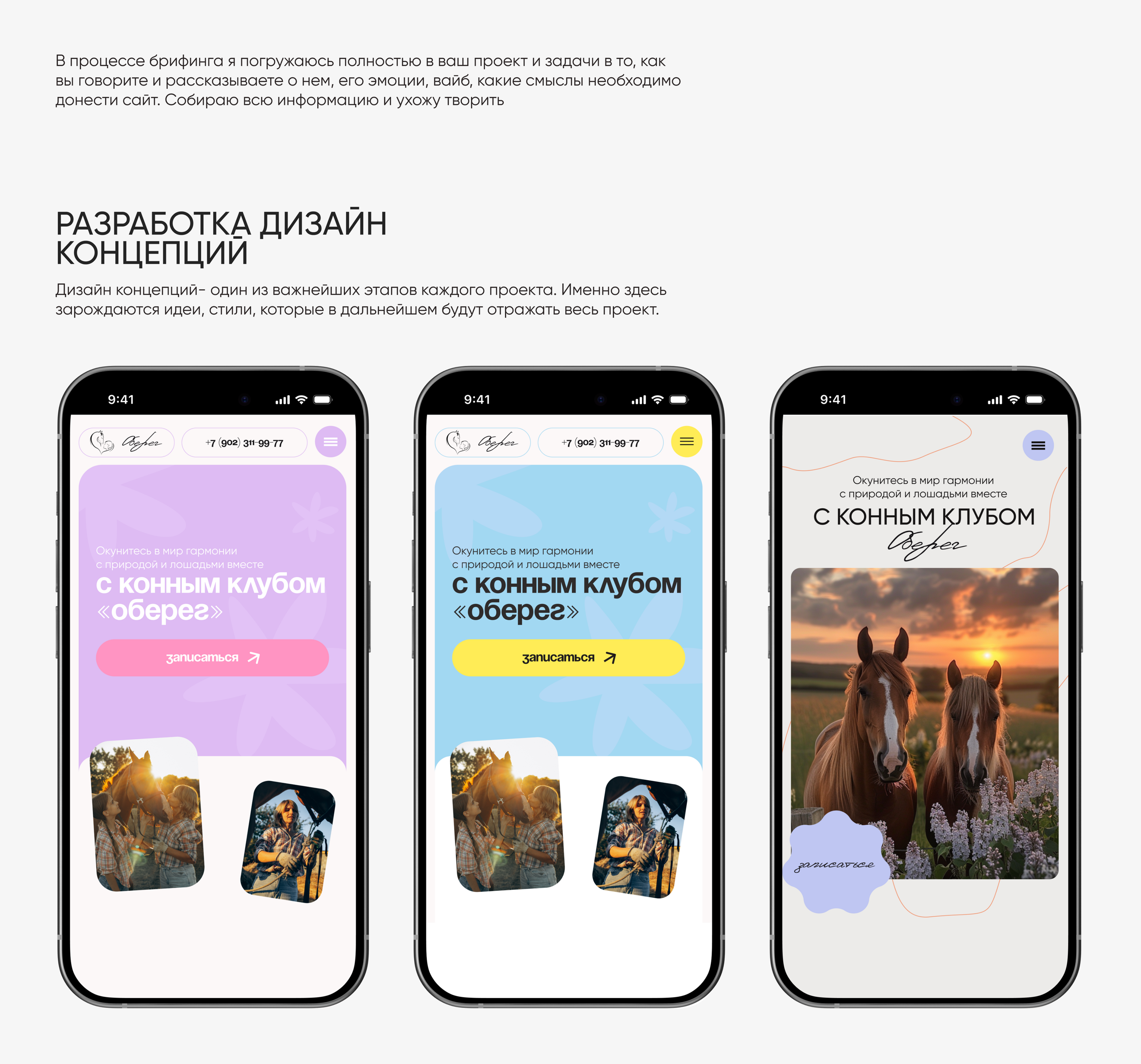 Taplink | Таплинк | Конный клуб, конюшня — Изображение №2 — Интерфейсы на Dprofile