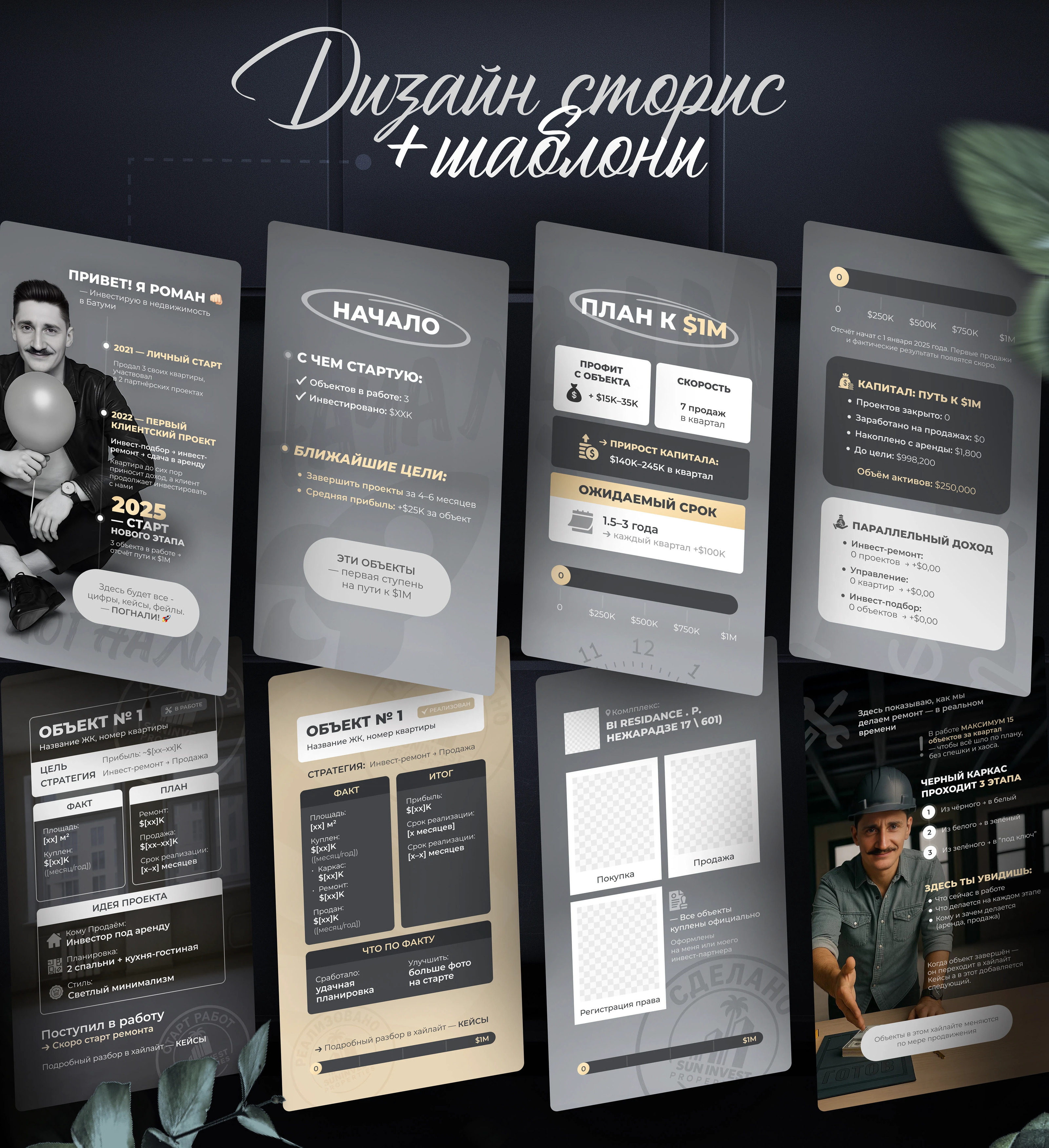 Упаковка instagram | social media design | сторис посты — Изображение №6 — Брендинг, Графика на Dprofile