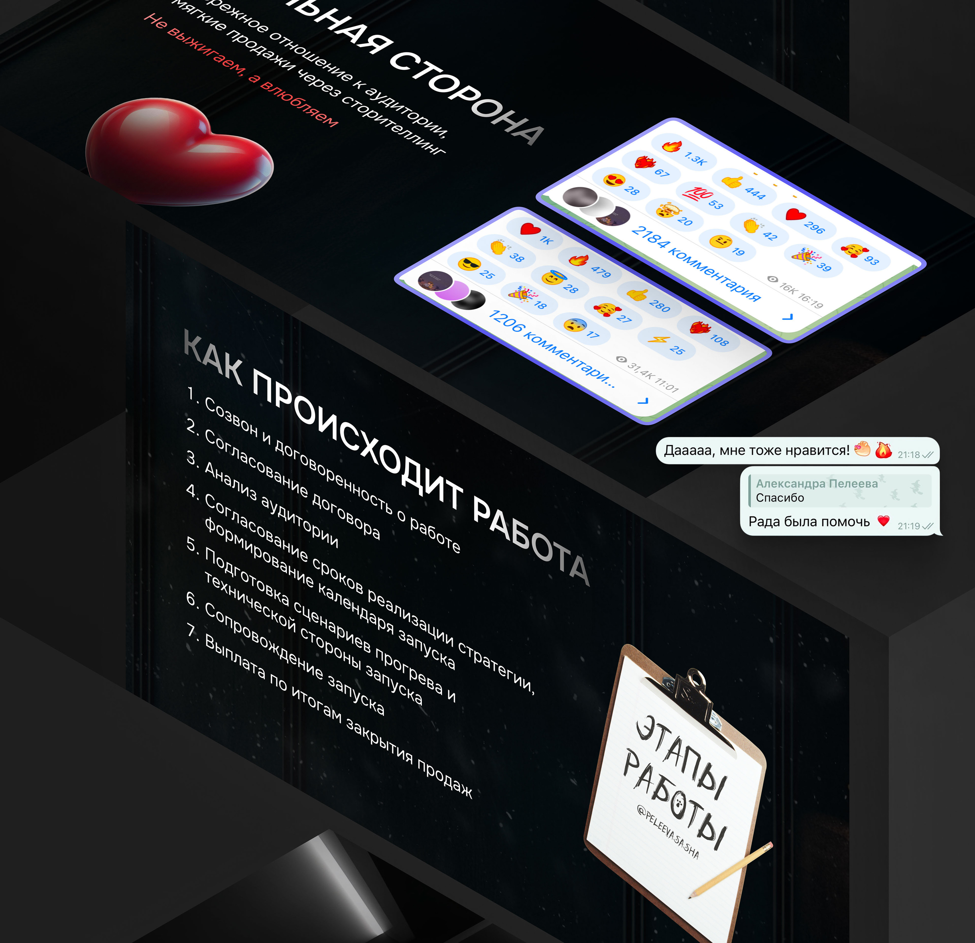 Дизайн презентации визитки | presentation design — Изображение №5 — Графика на Dprofile