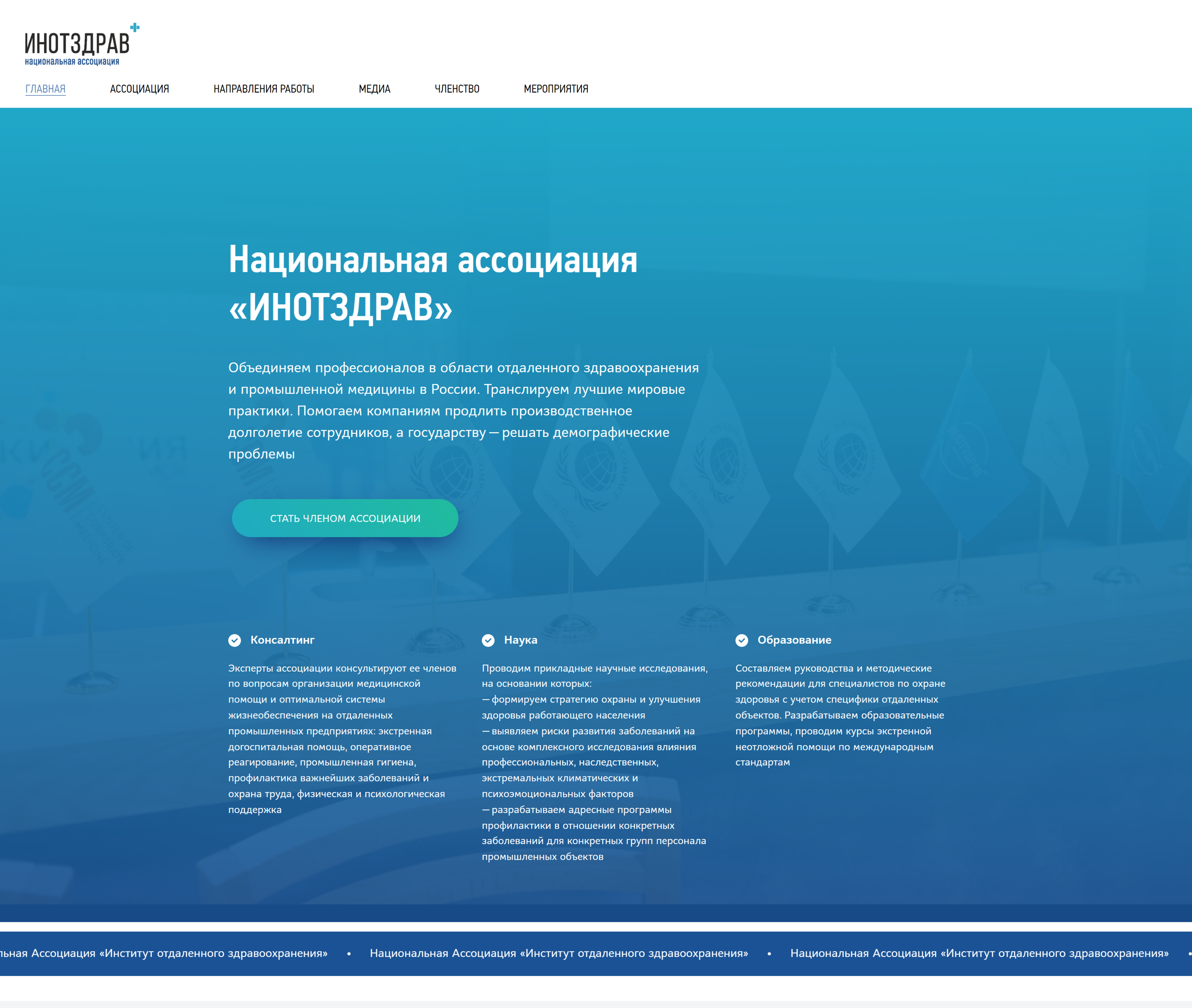 Ассоциация «ИНОТЗДРАВ» — Изображение №6 — Интерфейсы на Dprofile