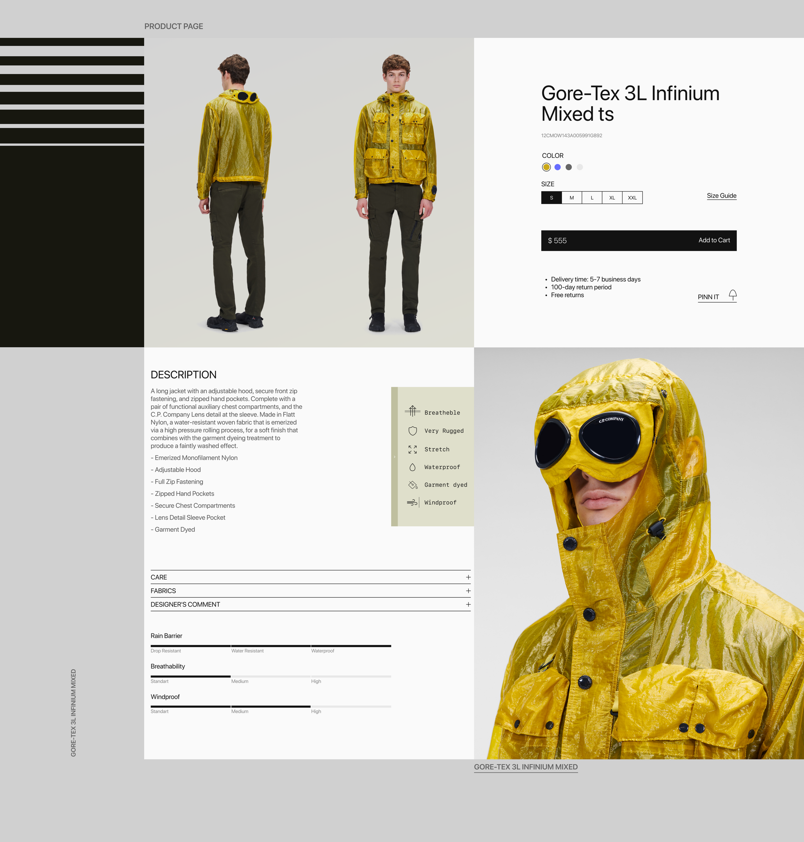 C.P. COMPANY | E-commerce | Website concept — Изображение №4 — Интерфейсы на Dprofile