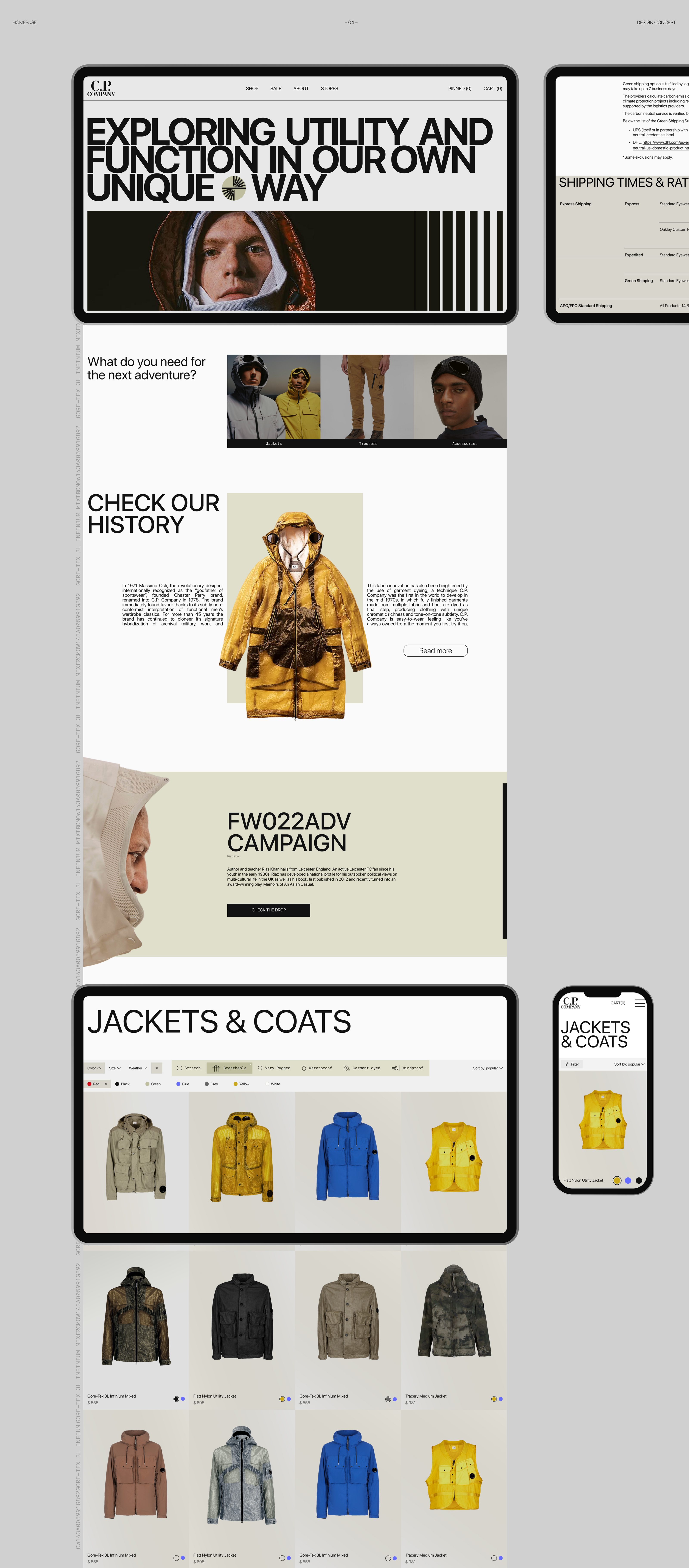C.P. COMPANY | E-commerce | Website concept — Изображение №6 — Интерфейсы на Dprofile