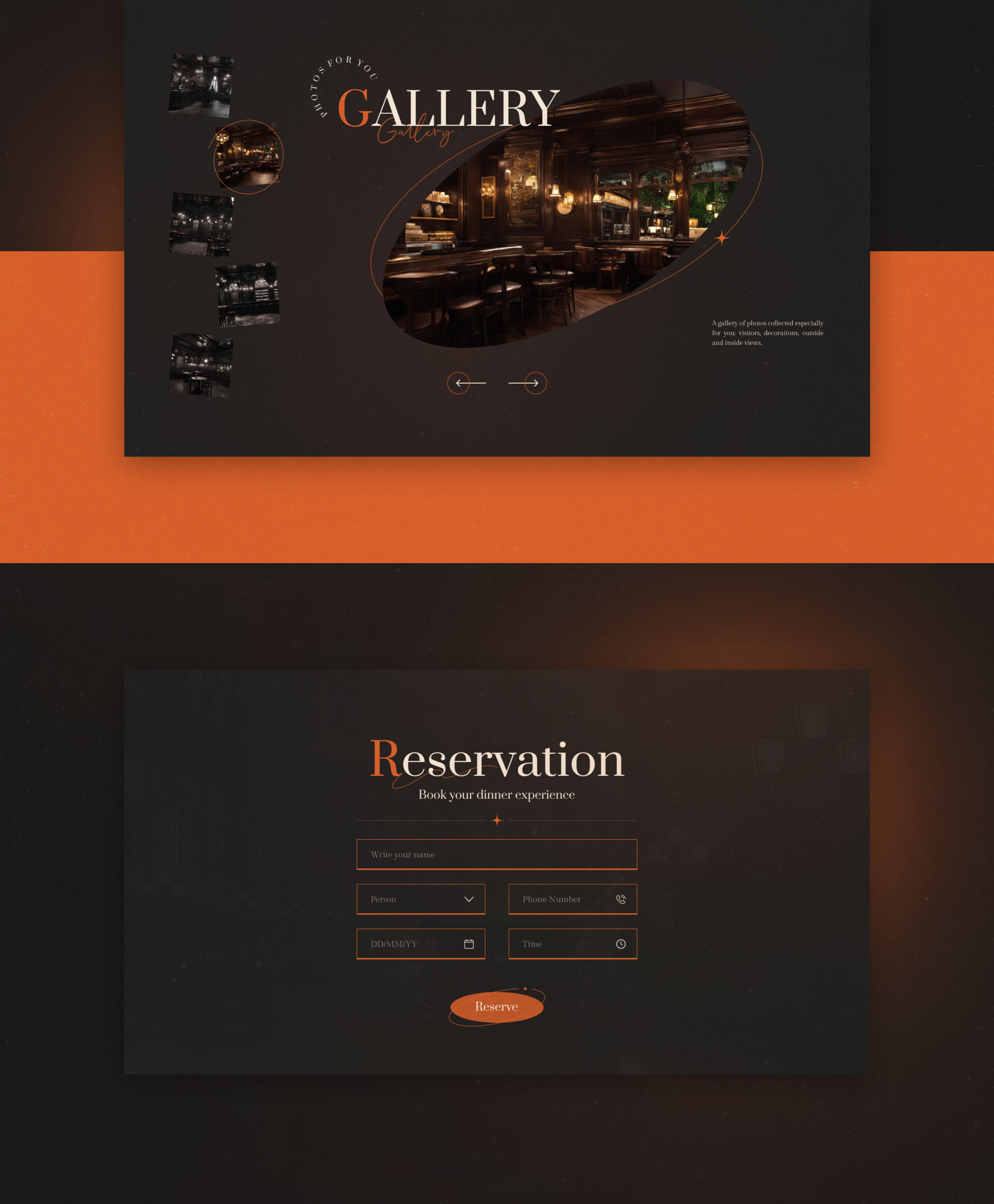 «VICTORIAN» • Landing Page — Изображение №12 — Интерфейсы, Брендинг на Dprofile