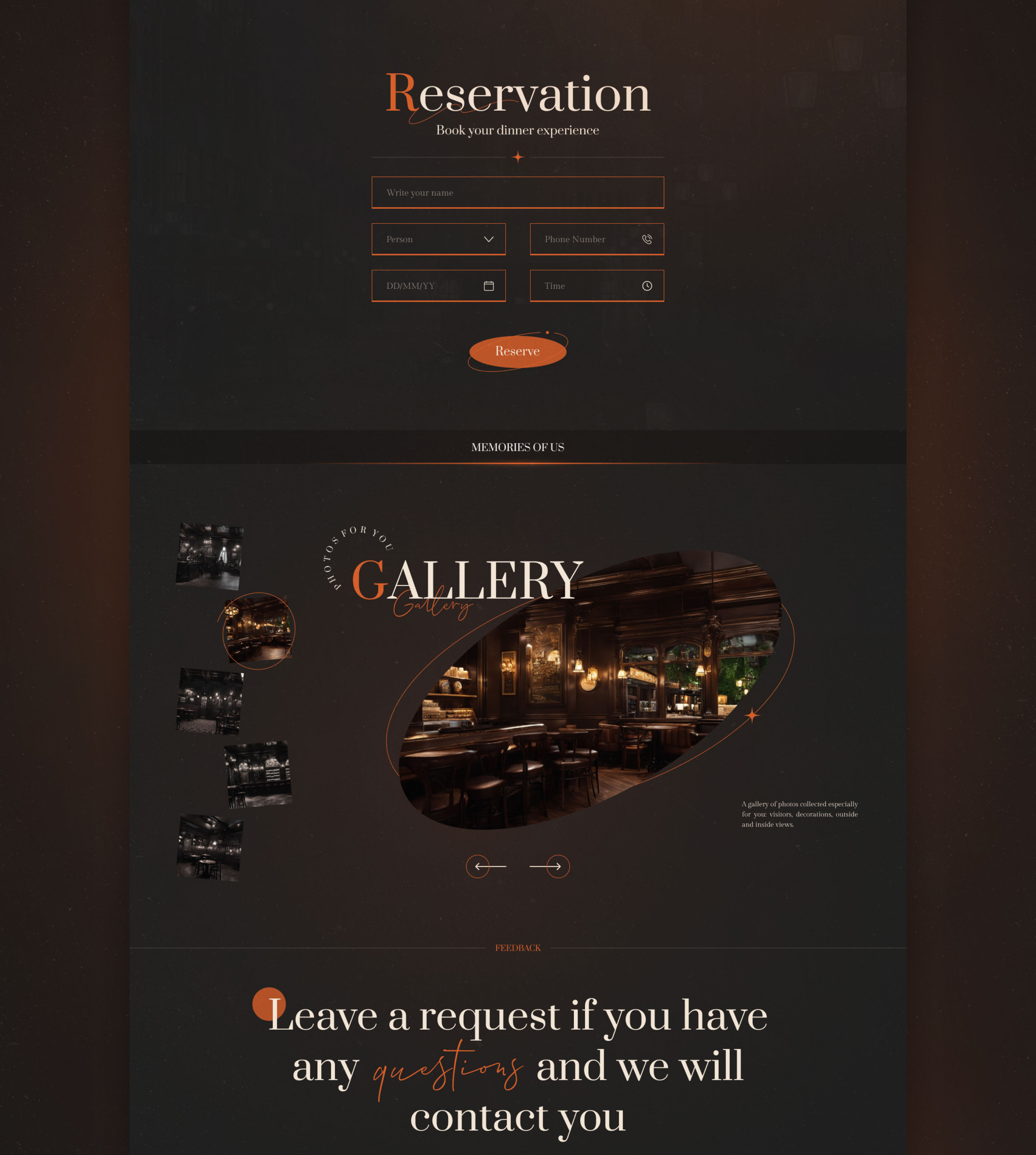 «VICTORIAN» • Landing Page — Изображение №18 — Интерфейсы, Брендинг на Dprofile